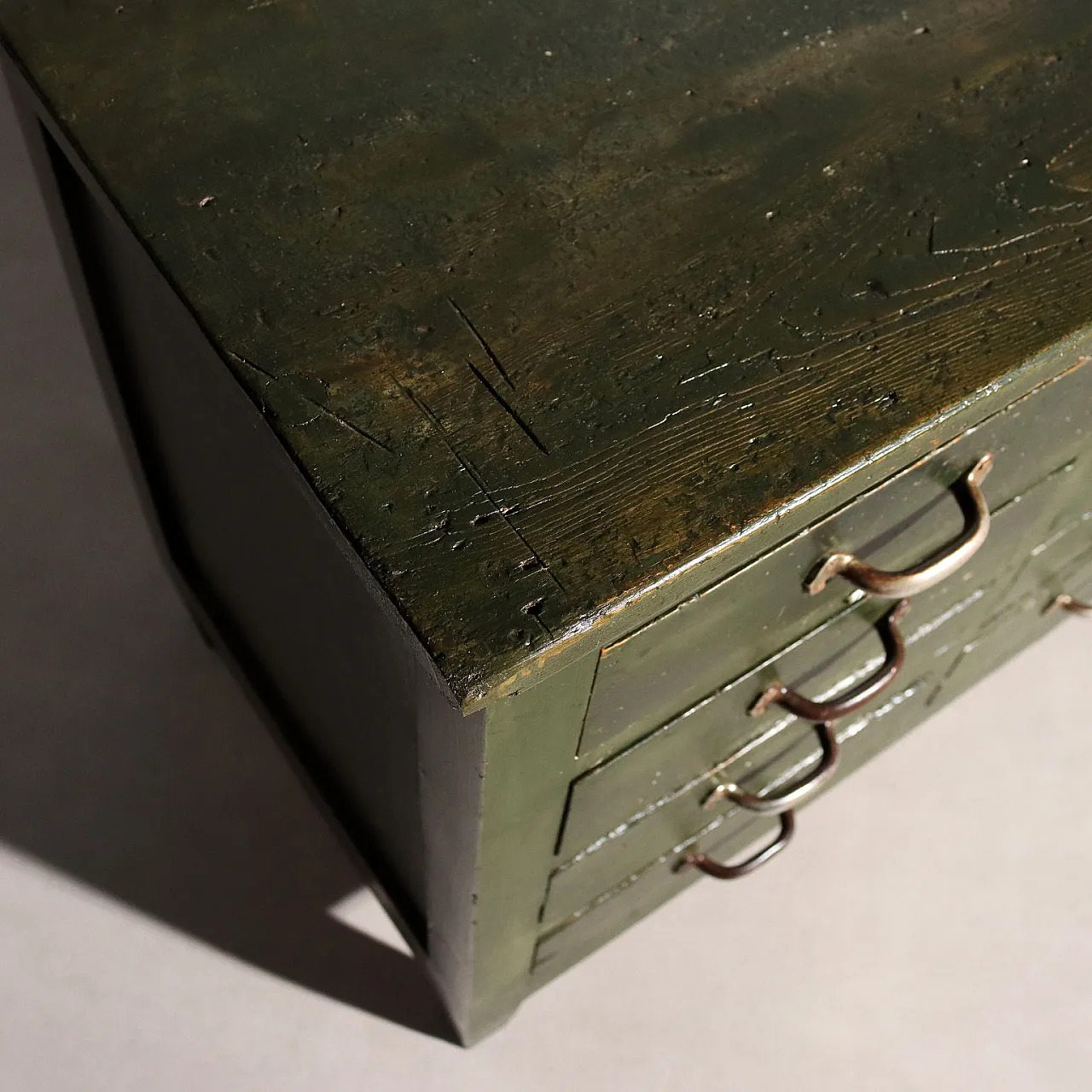 Cassettiera industriale in ferro, '900 6