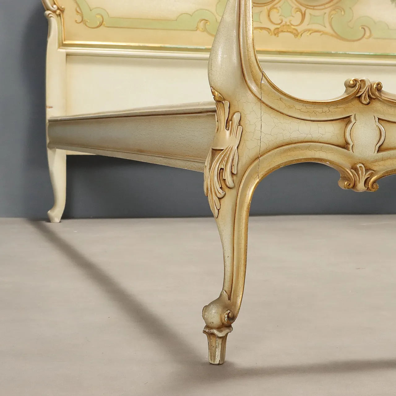 Letto matrimoniale in stile tardo barocco, '900 9