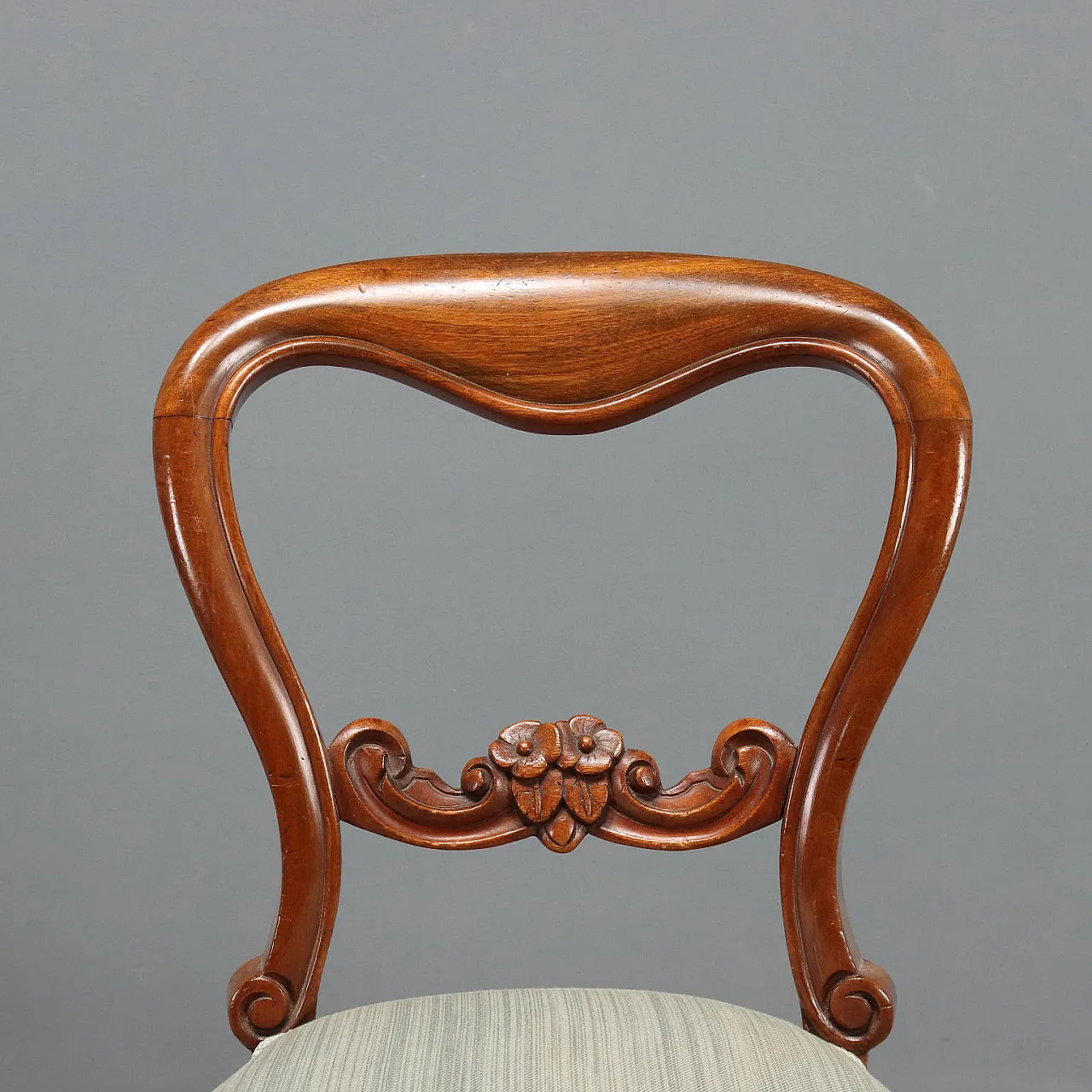 4 Sedie Luigi Filippo in mogano, '800 5