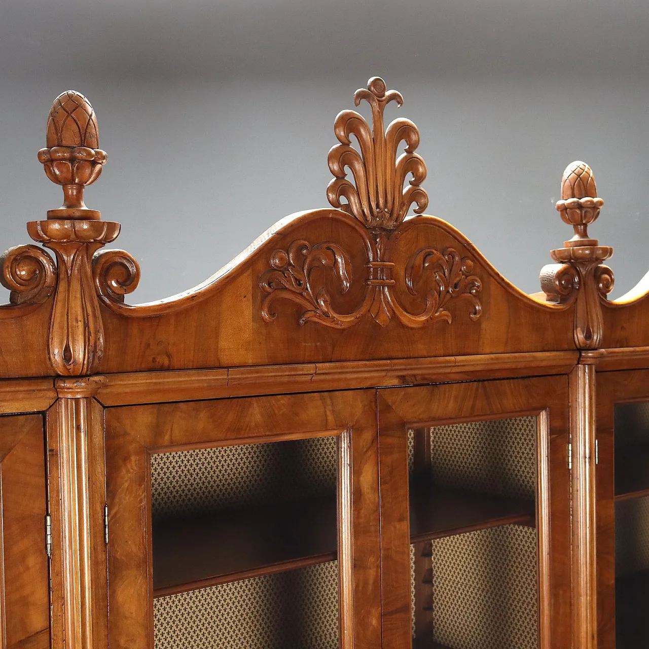 Walnut and glass bookcase, mid-19th century 6