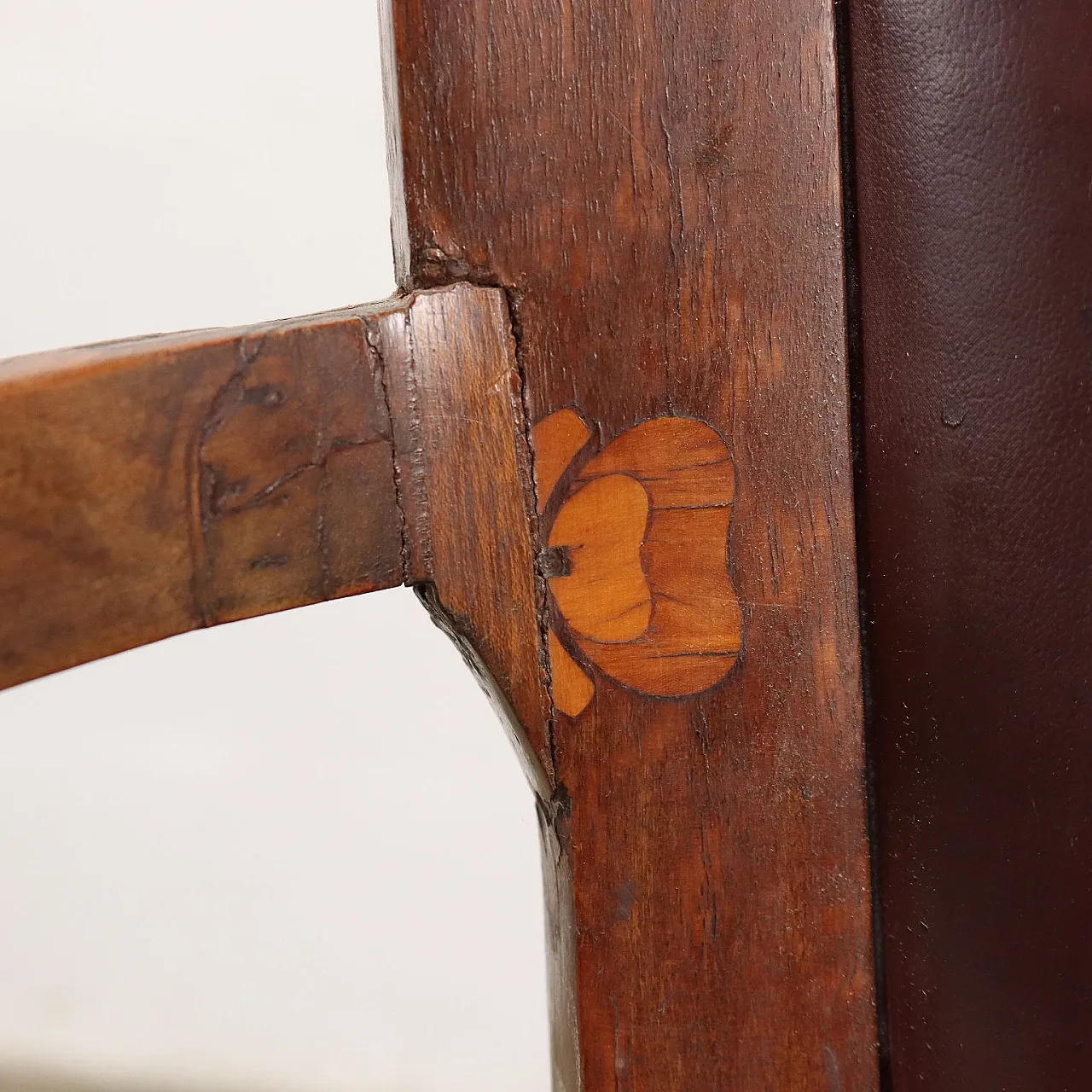 6 sedie e 2 poltroncine in stile Liberty in mogano, '900 7