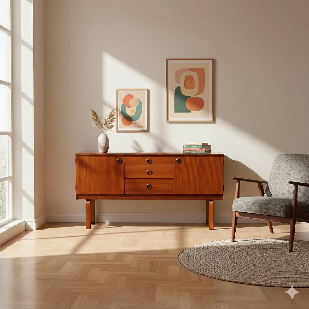 Credenza in legno di teak, '900 2