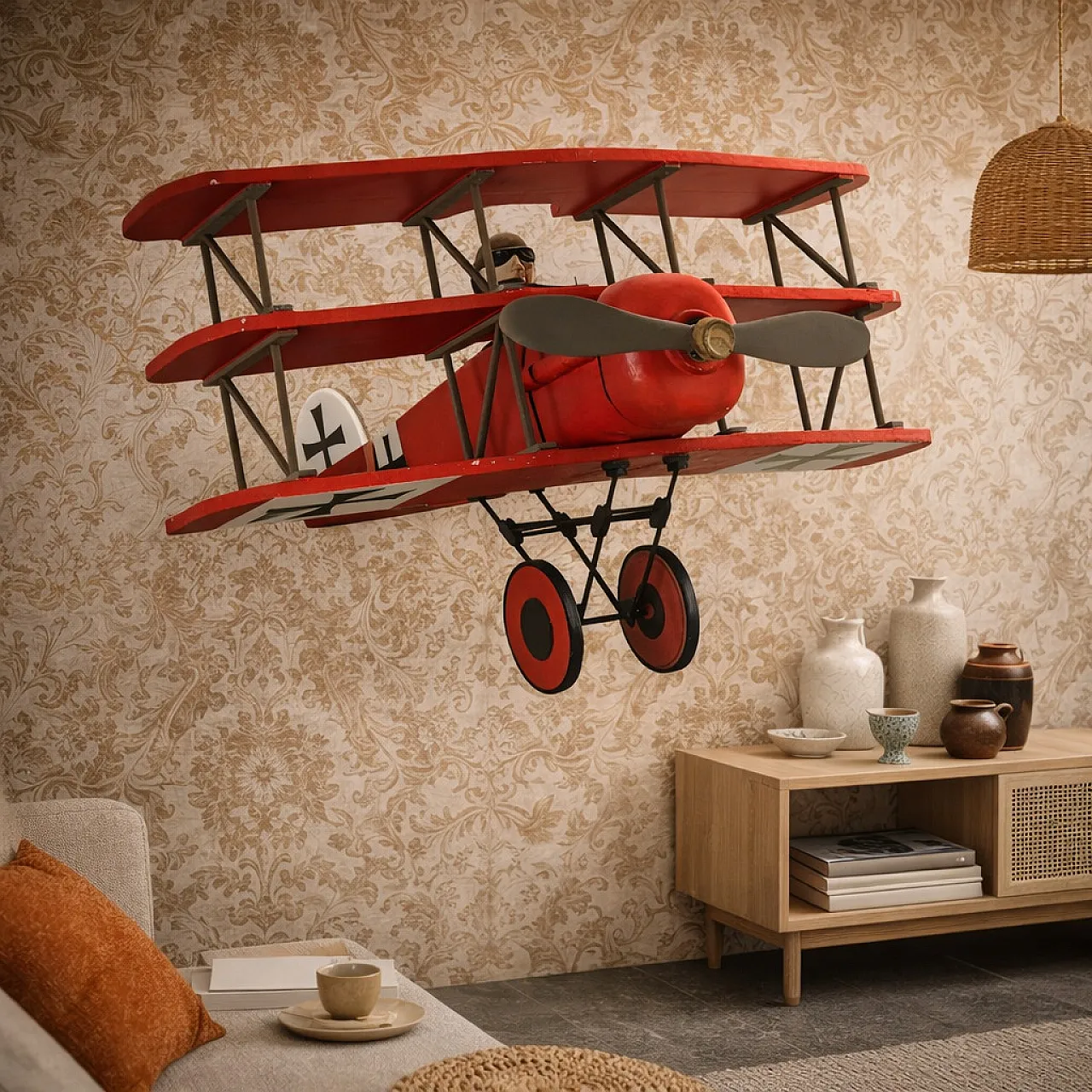 Modello di aereo con barone rosso, '900 2