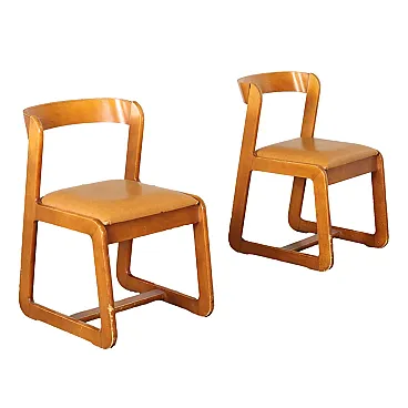 Pair of chairs by Willy Rizzo for Mario Sabot, 1970s