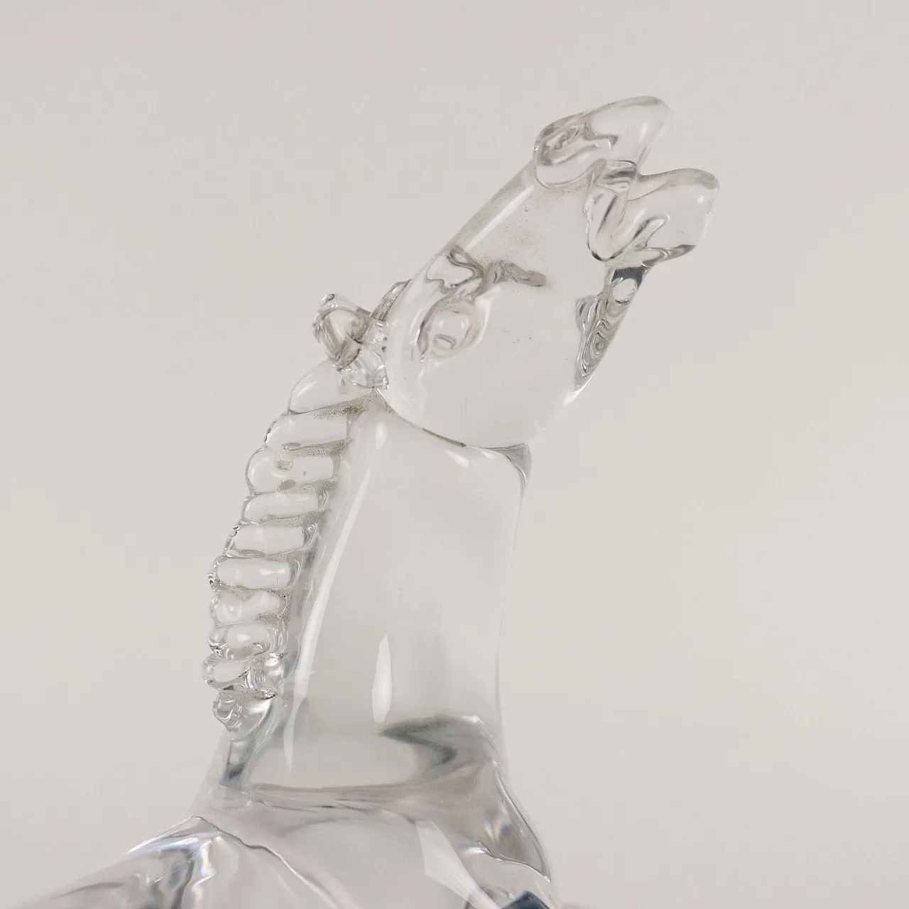 Cavallo in vetro di Arnaldo Zanella, anni '90 3