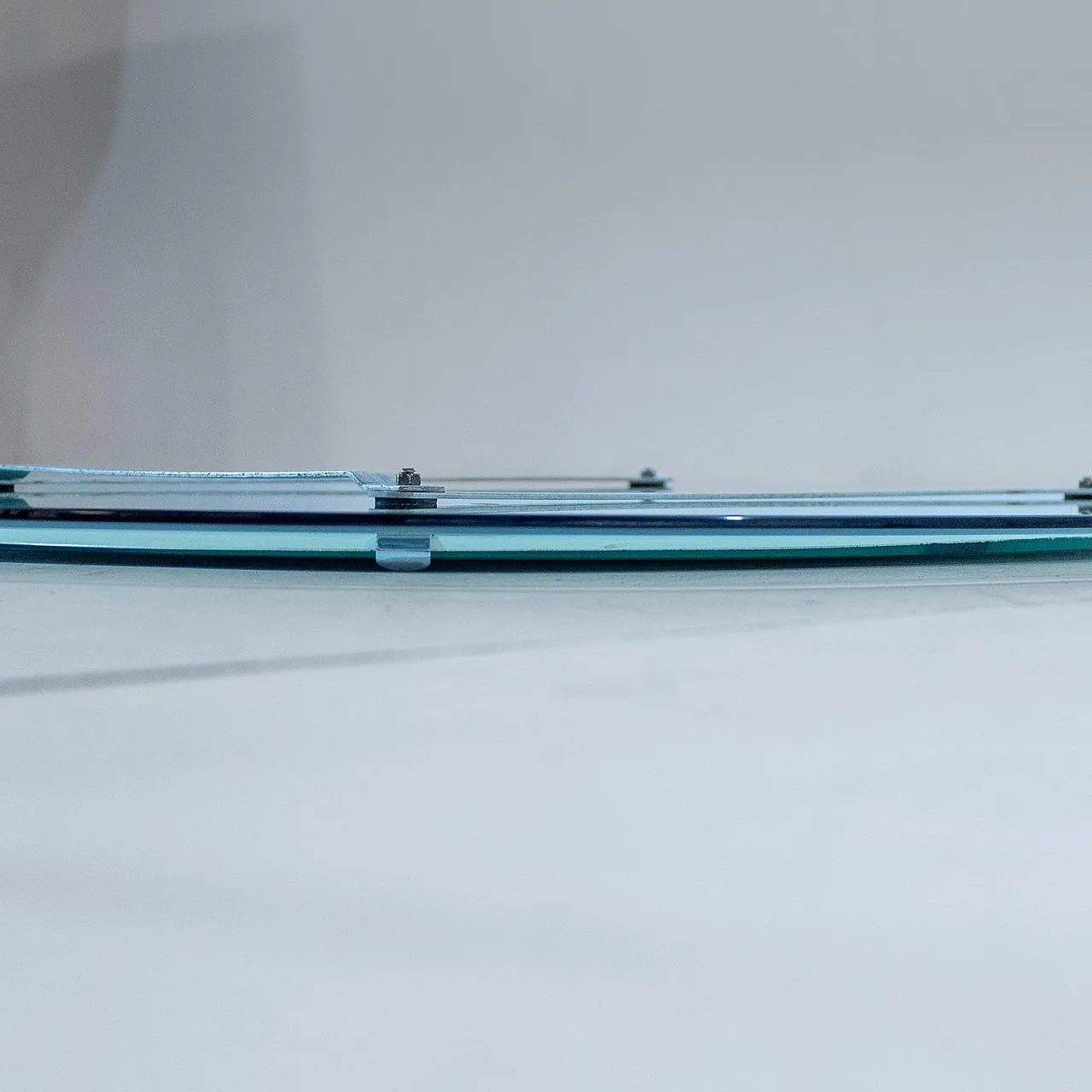 Specchio ovale molato di Antonio Lupi per Cristal Luxor, anni '70 2