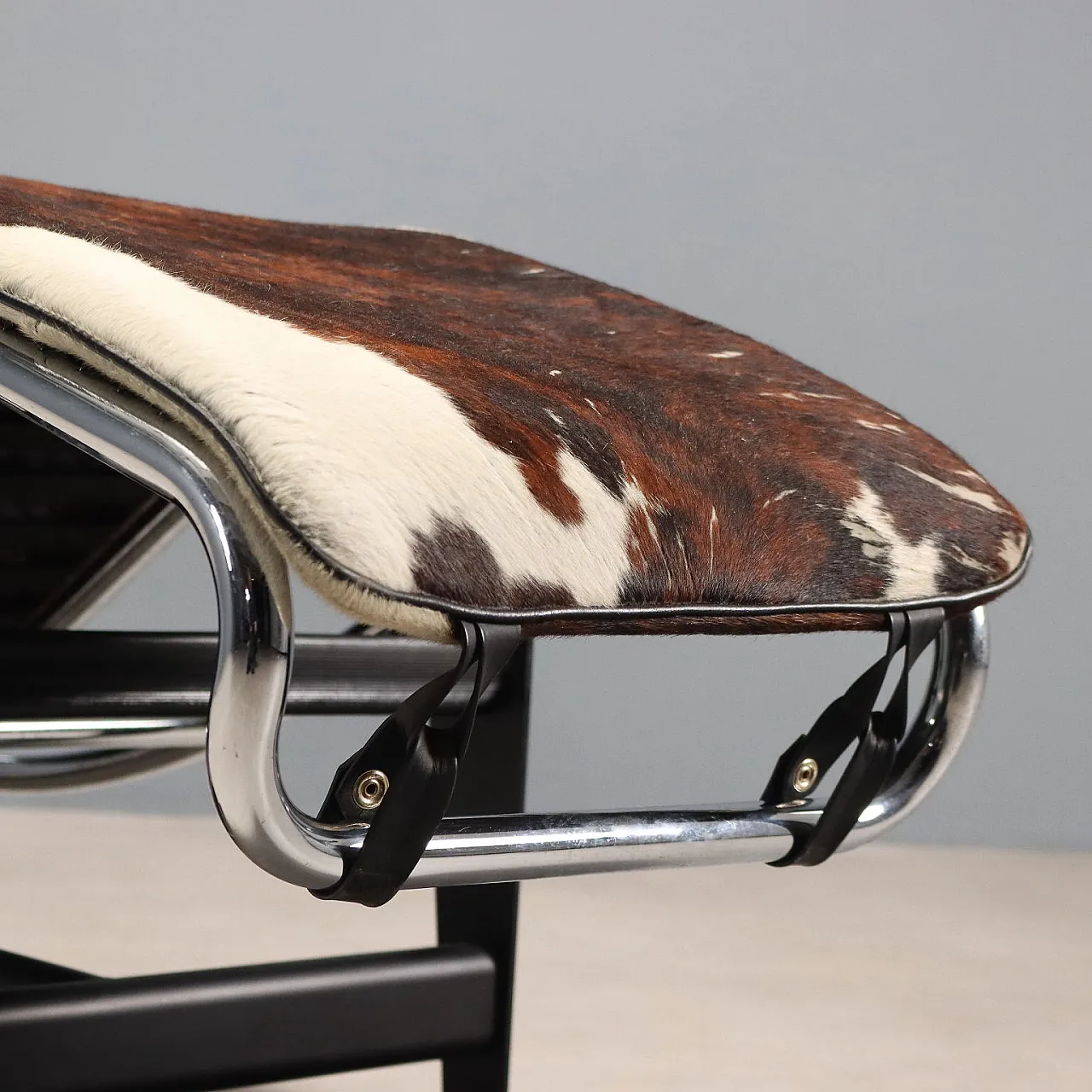 Chaise longue in metallo smaltato e cromato, '900 5