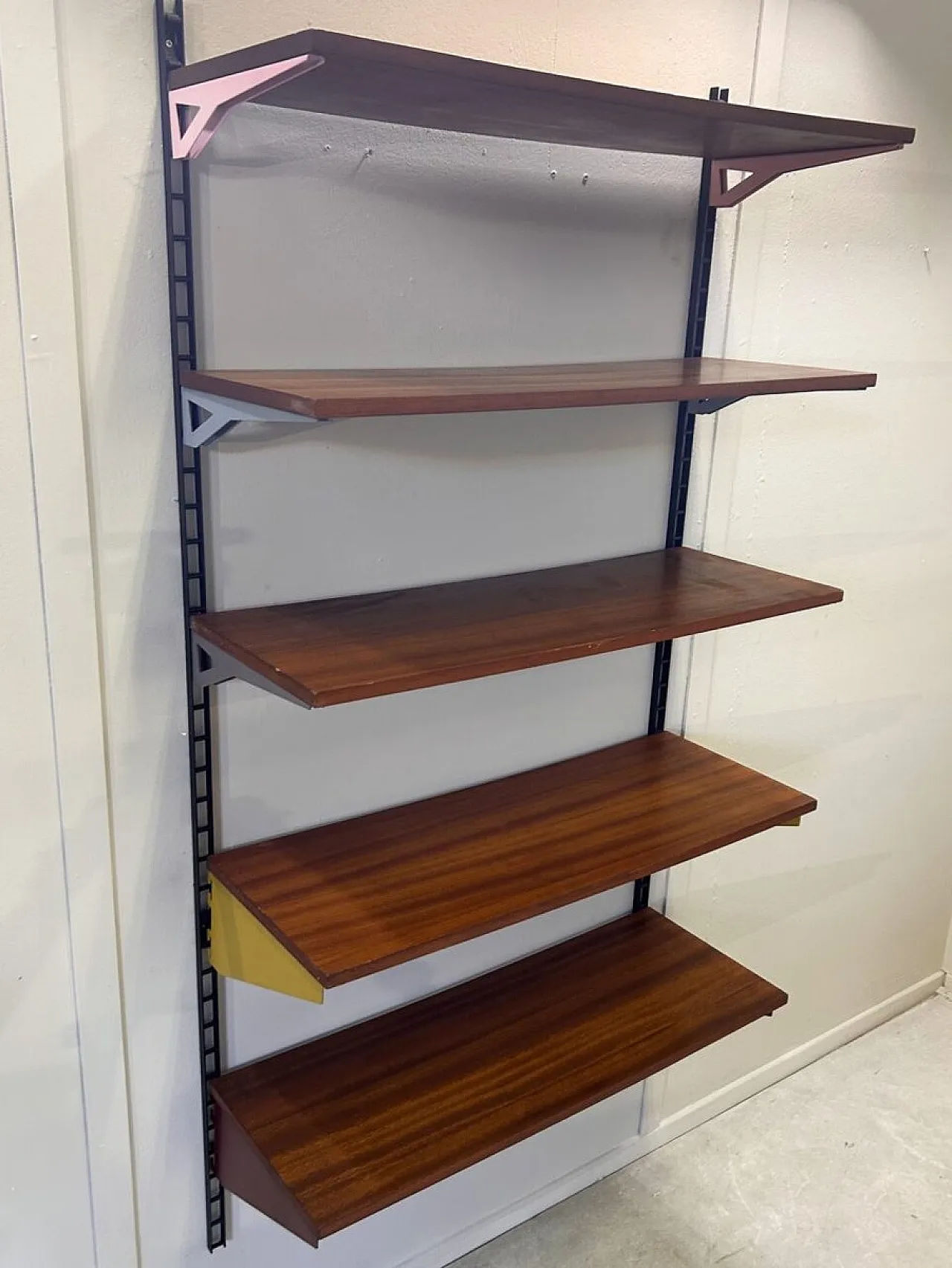 Walnut bookcase, 1960s 6