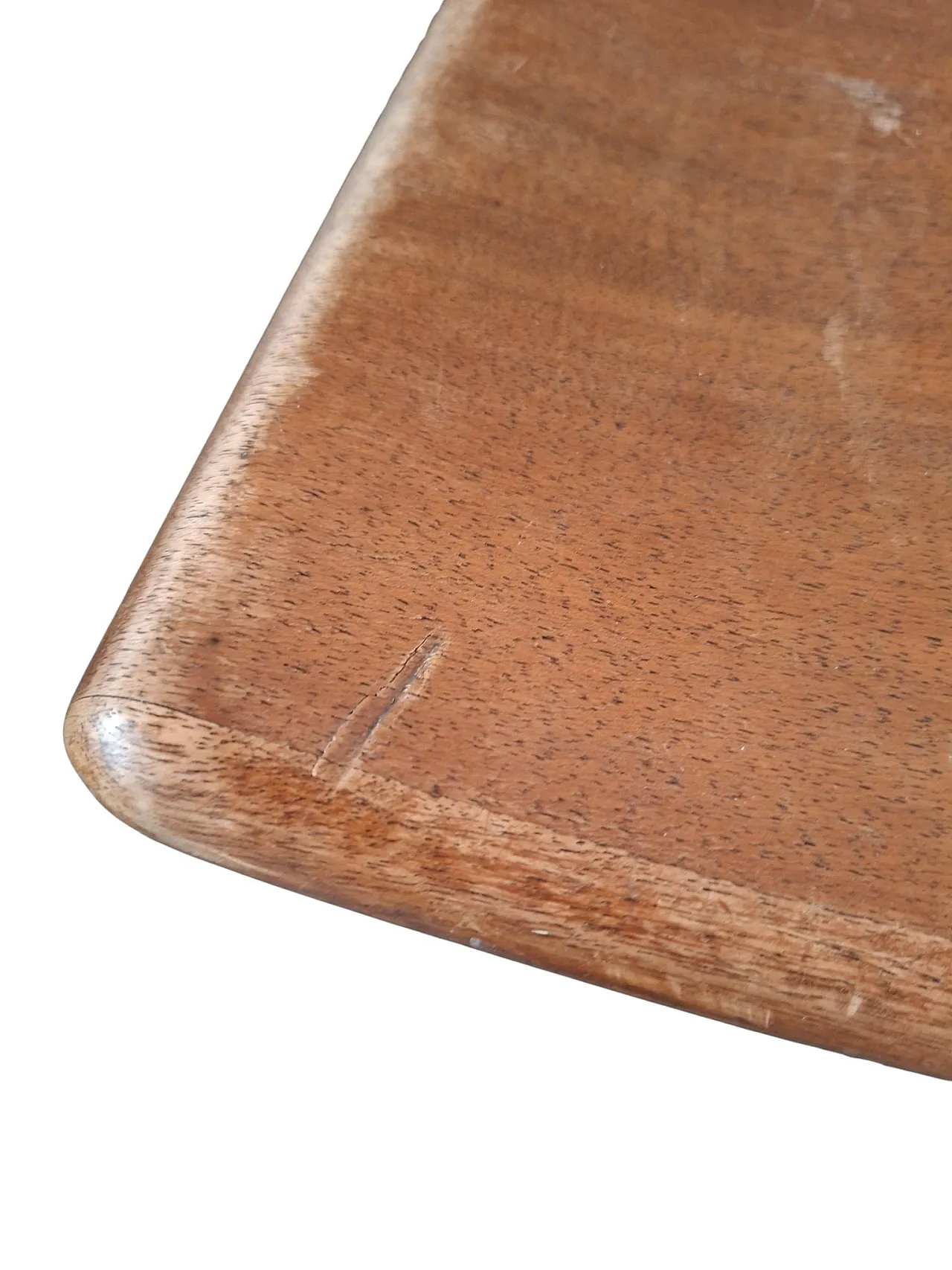 Solid beech screw stool, 1960s 8