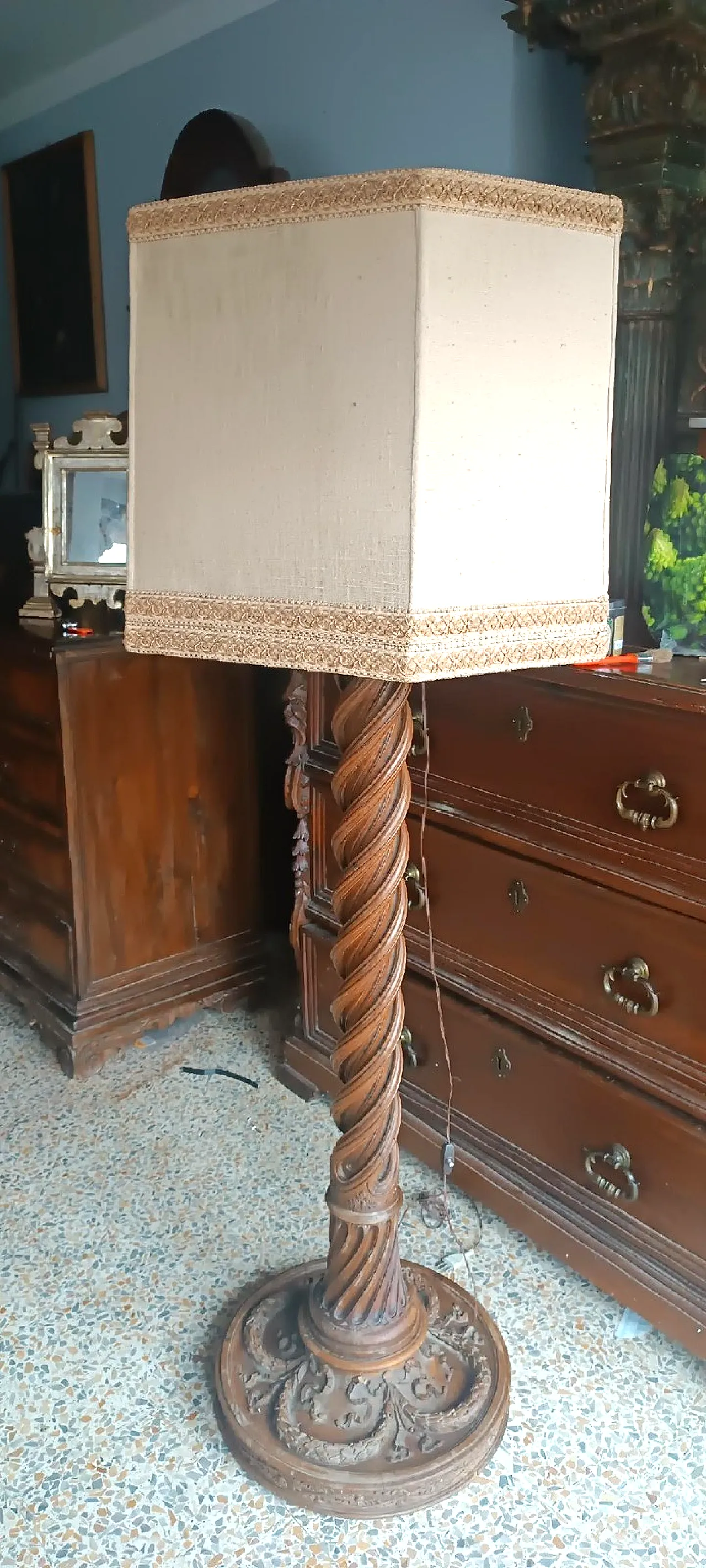 Lampada da terra Impero, '800 1