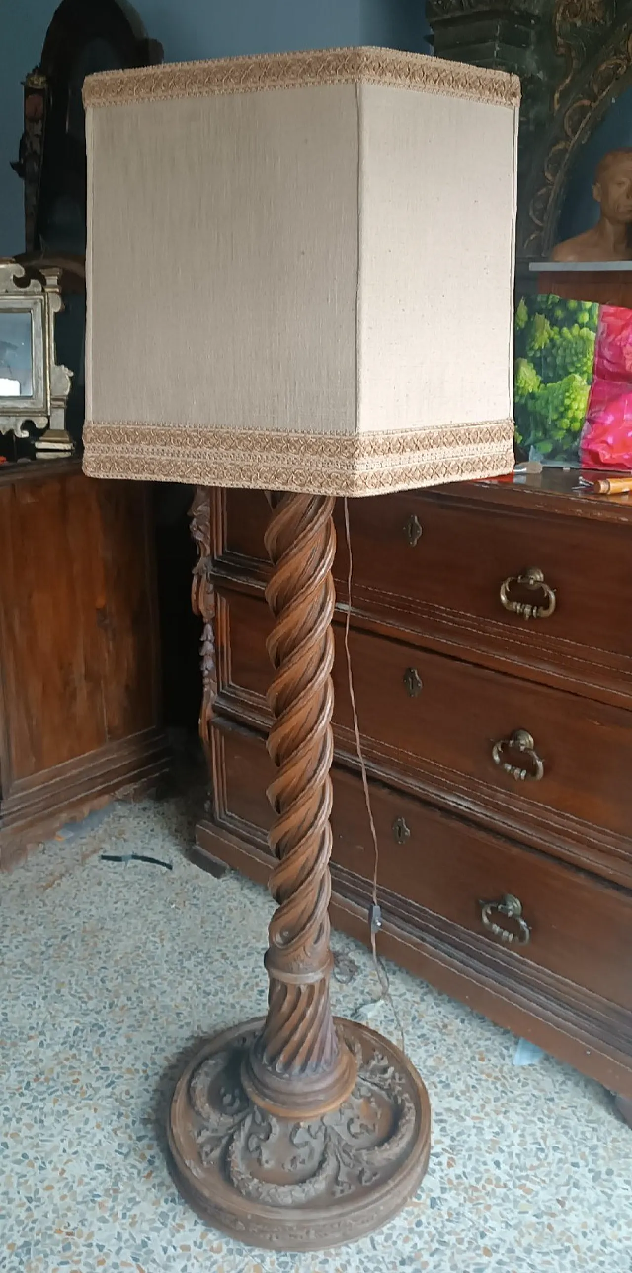 Lampada da terra Impero, '800 4