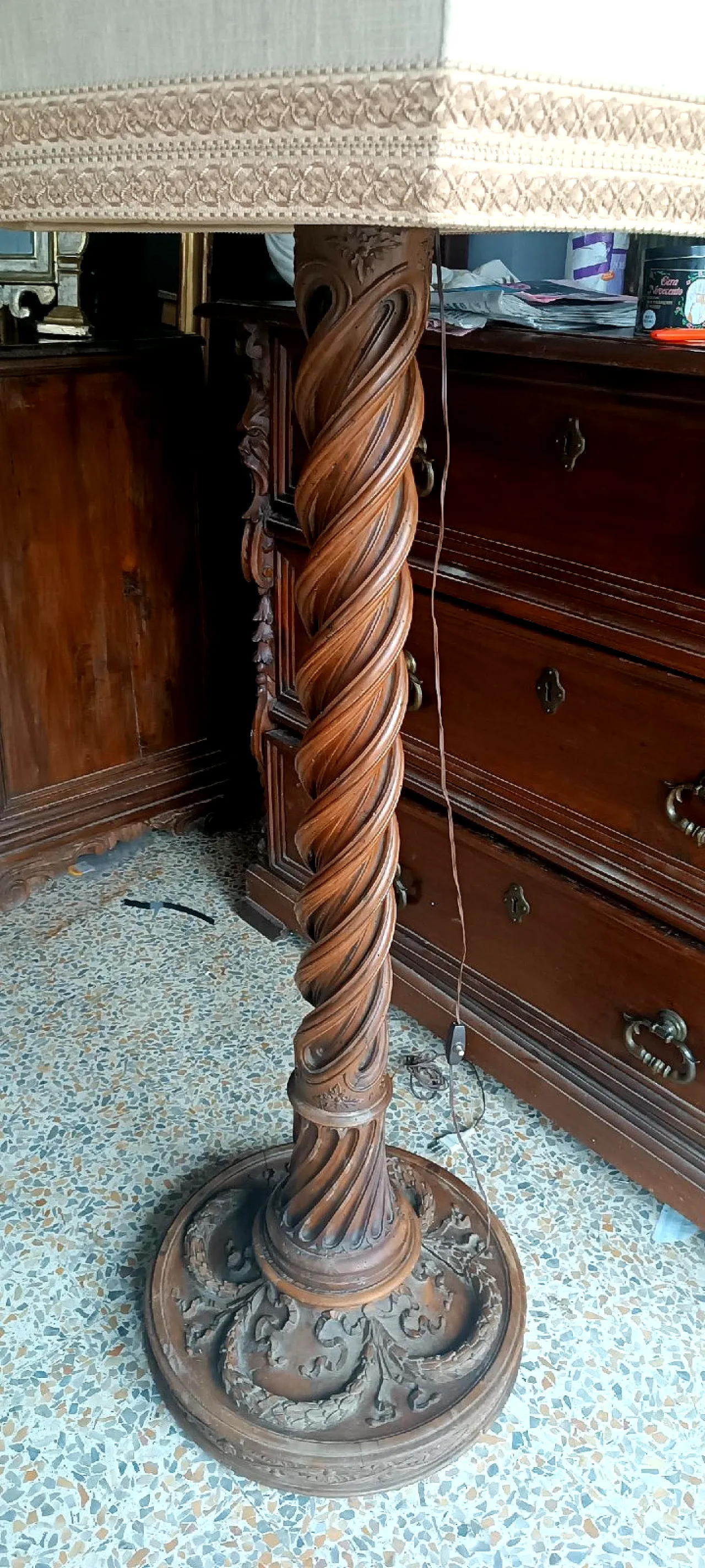 Lampada da terra Impero, '800 5