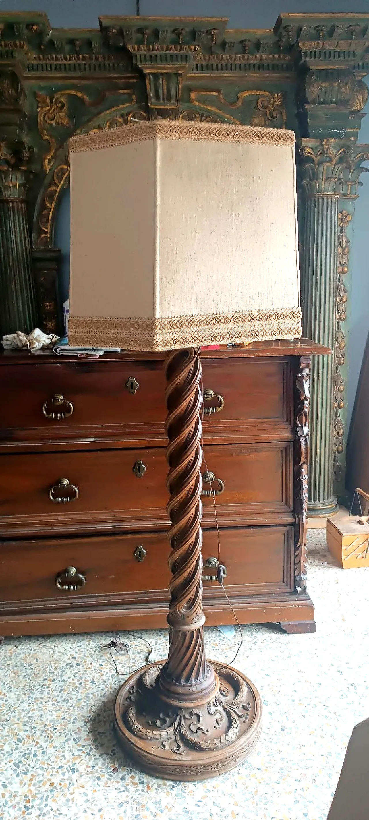 Lampada da terra Impero, '800 6