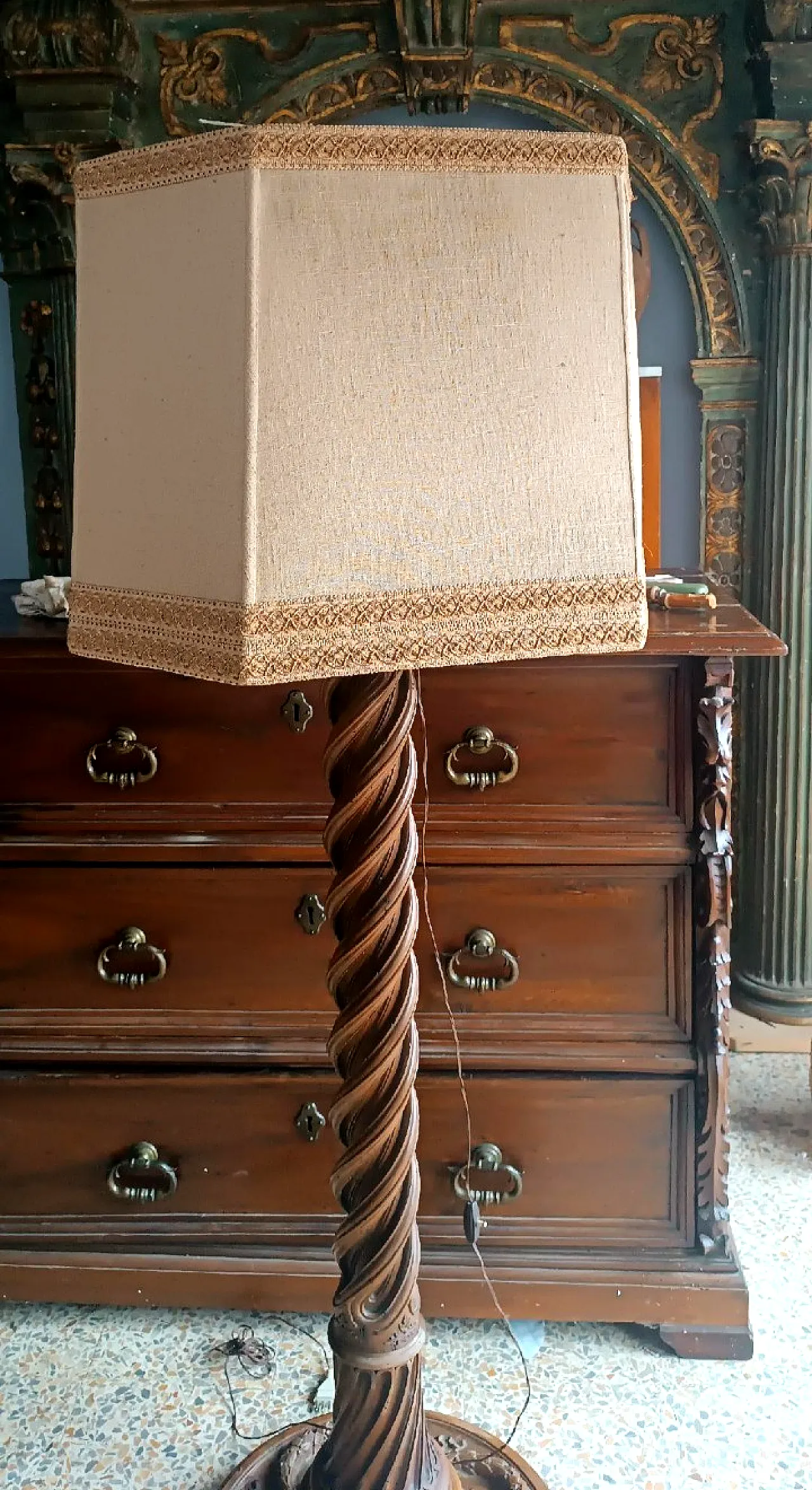 Lampada da terra Impero, '800 7