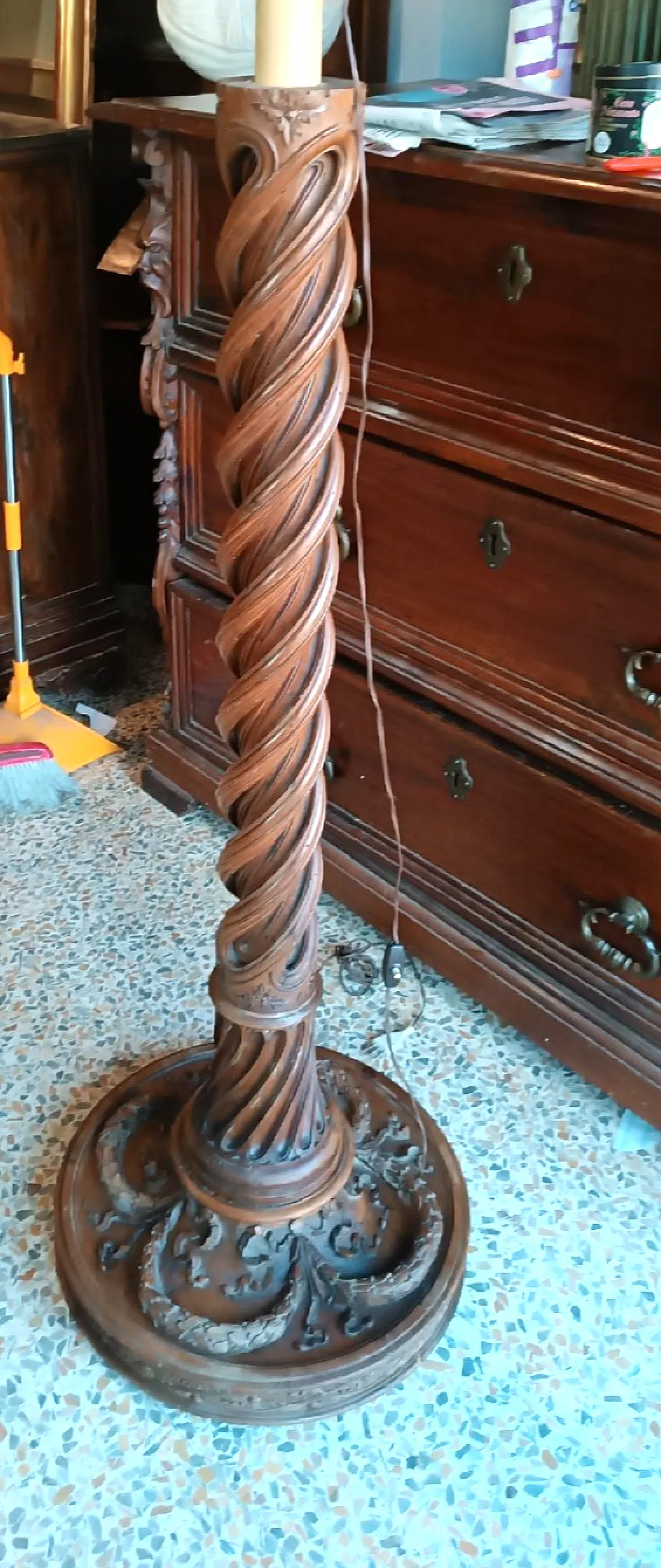 Lampada da terra Impero, '800 8