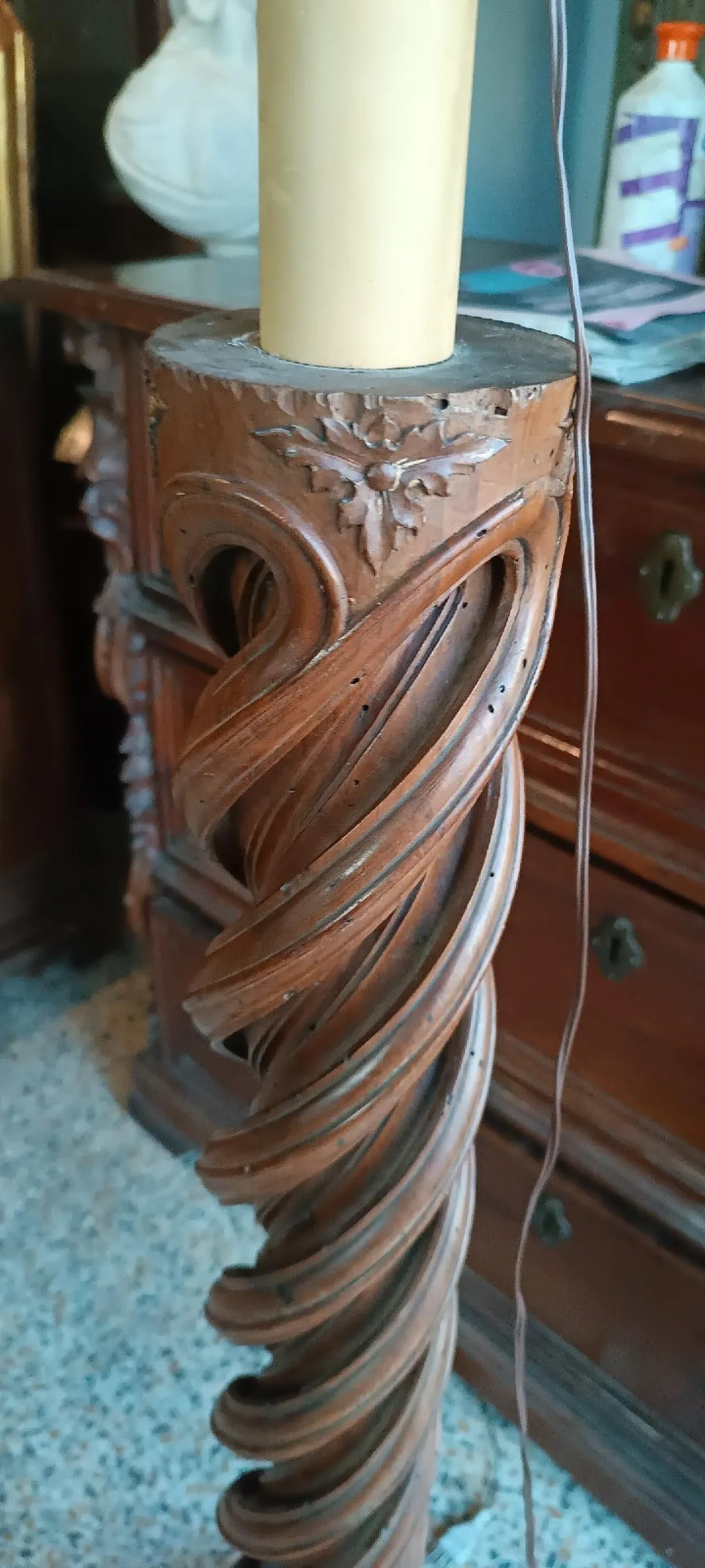 Lampada da terra Impero, '800 11