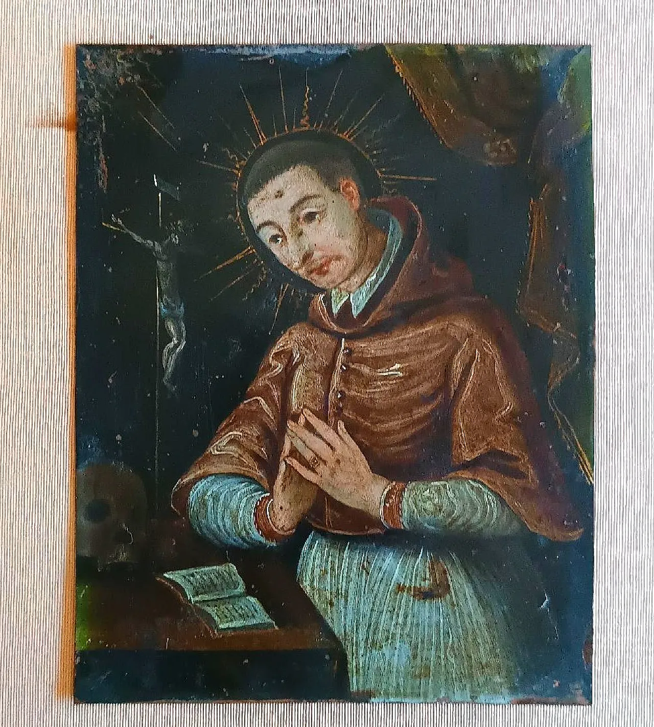 San Carlo Borromeo, dipinto su rame, '600 1