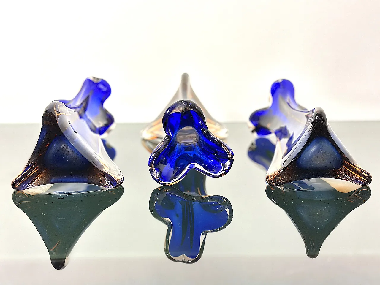 3 Murano Glass Vases, 1960s 5