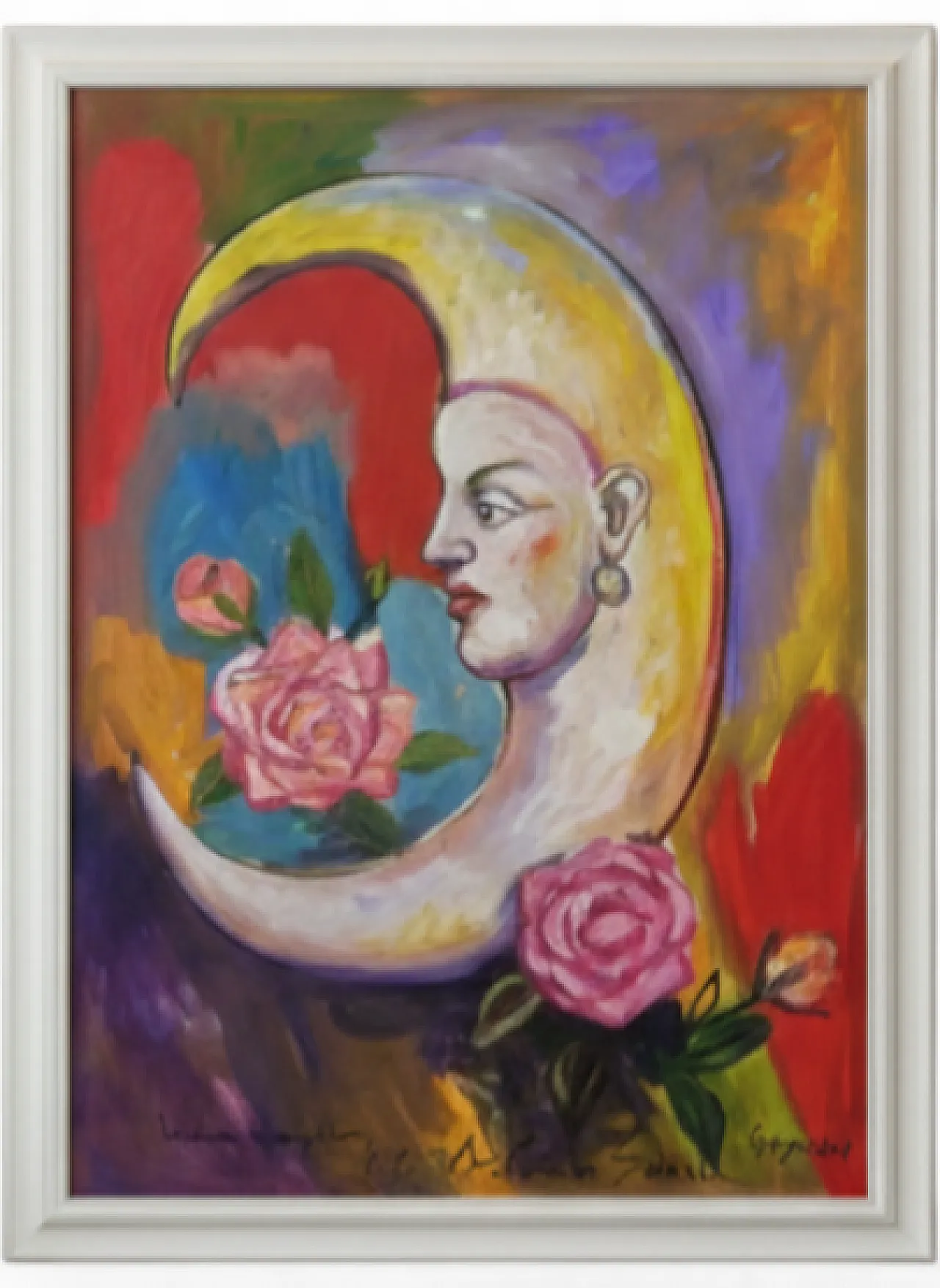Dipinto da collezione di Antonio Sciacca La Luna, anni 2000 8