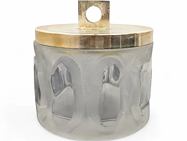 Vintage crystal ice bucket