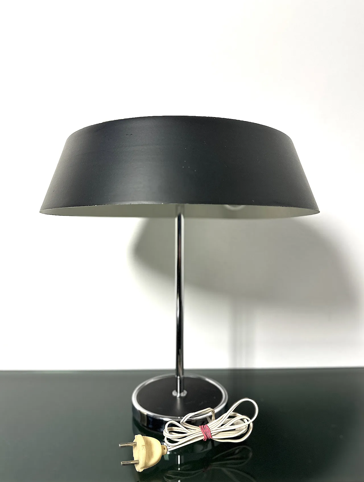 Chromed metal table lamp,70s 8