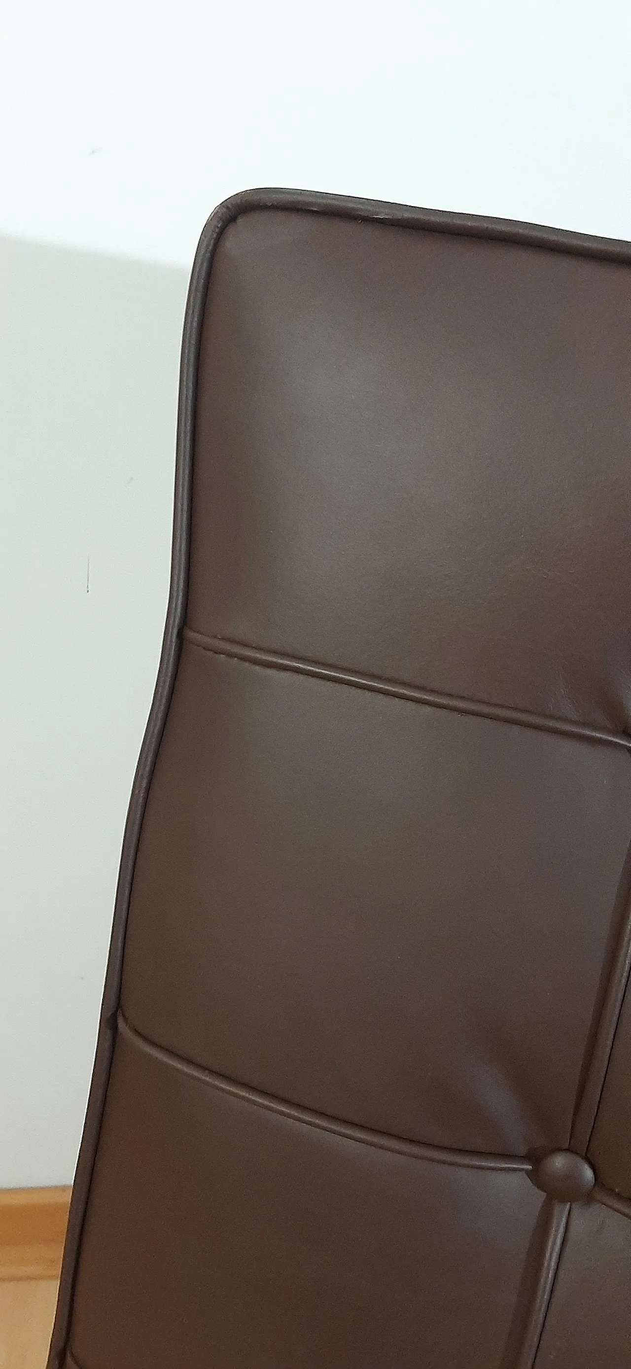 Poltrona Barcelona Relax di Knoll in pelle Venezia Brown, anni 2000 16