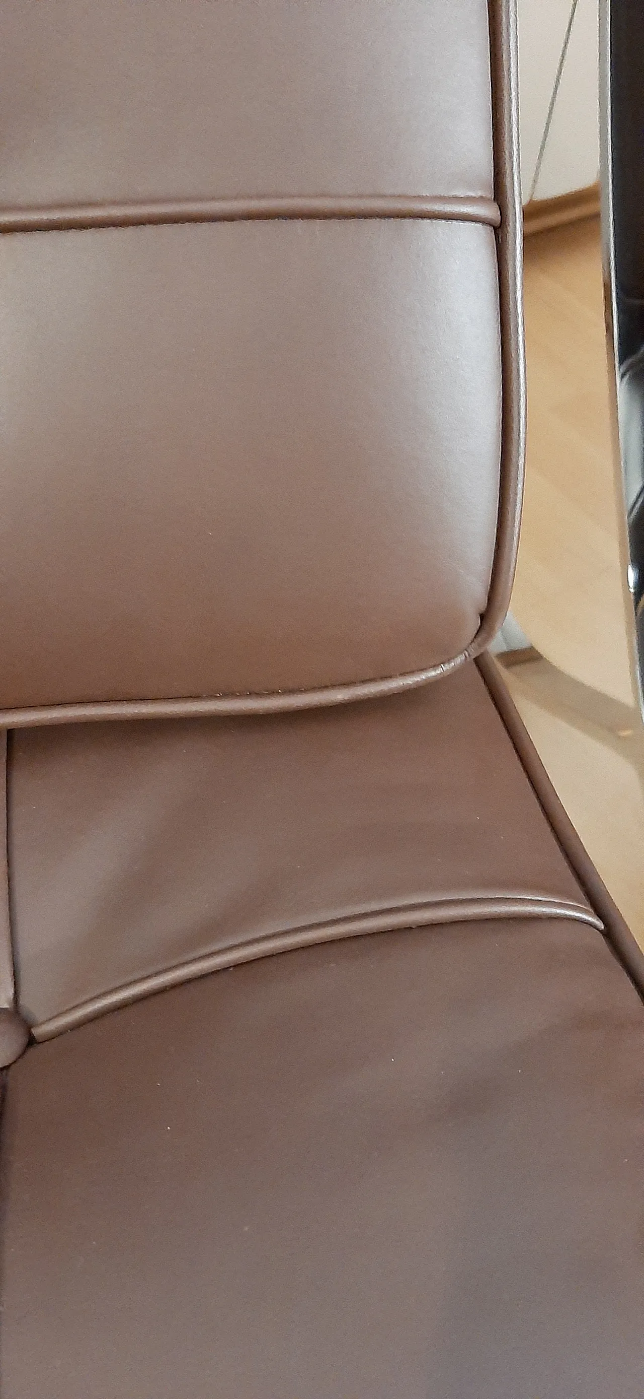 Poltrona Barcelona Relax di Knoll in pelle Venezia Brown, anni 2000 19