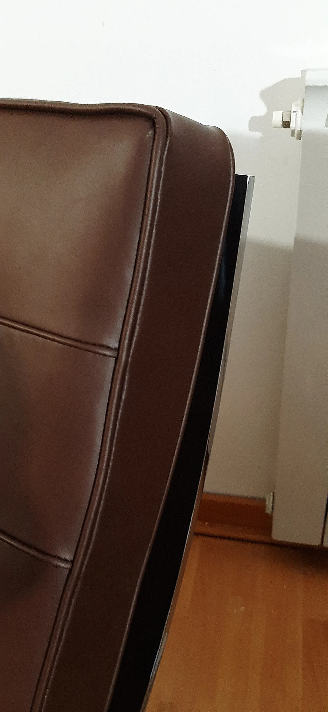 Poltrona Barcelona Relax di Knoll in pelle Venezia Brown, anni 2000 33