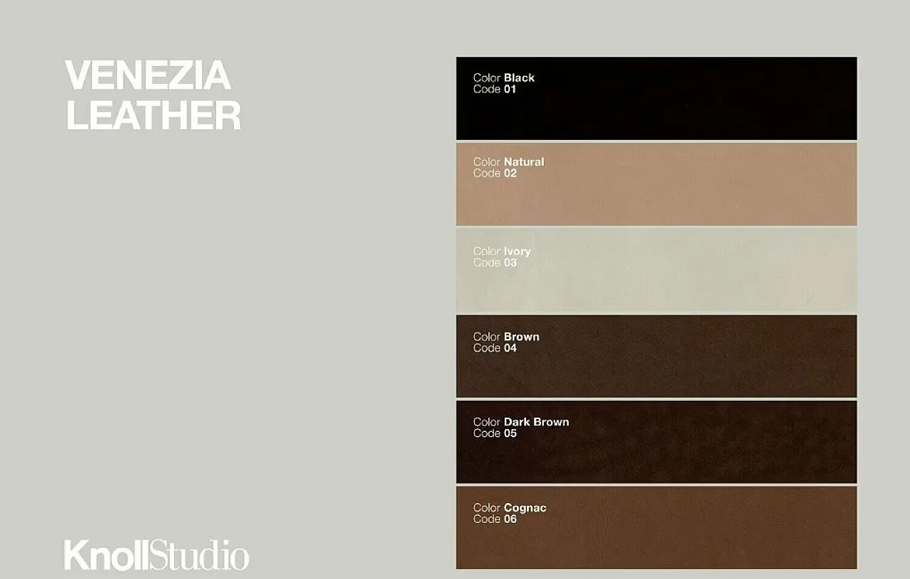 Poltrona Barcelona Relax di Knoll in pelle Venezia Brown, anni 2000 122