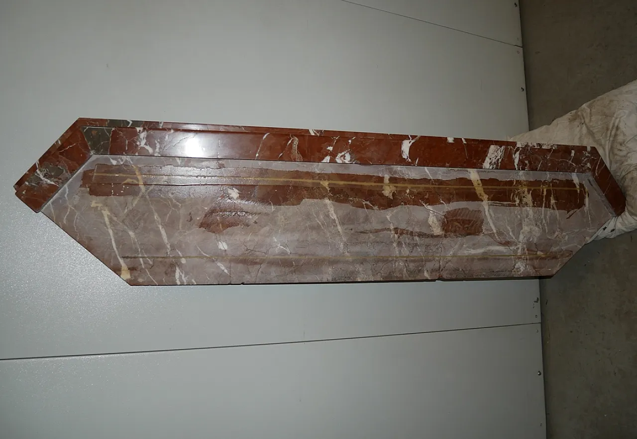 Camino in marmo ad angolo, anni '30 10