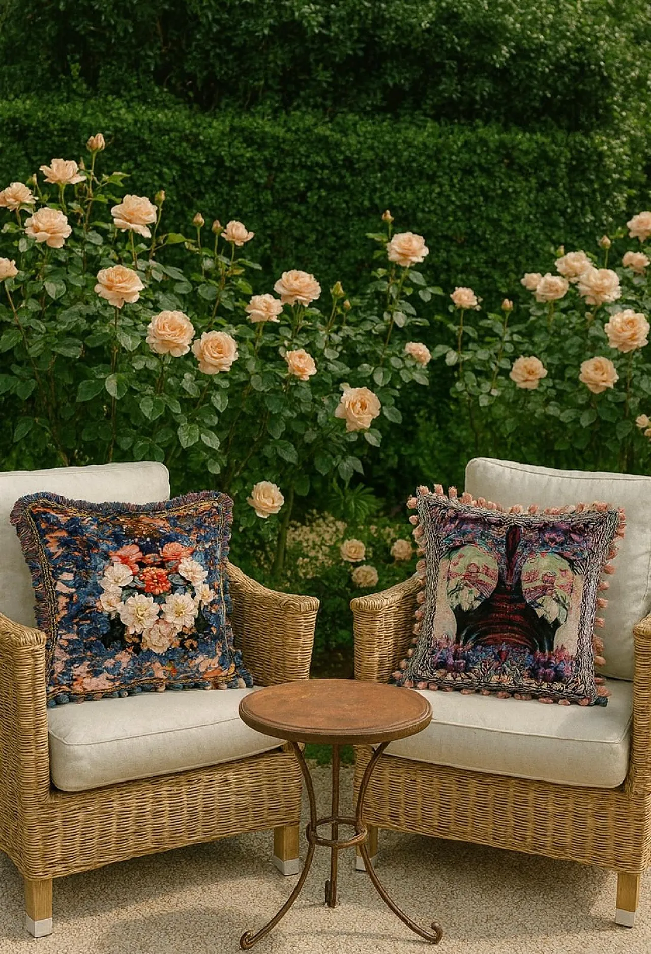 Cuscino floreale decorativo 3