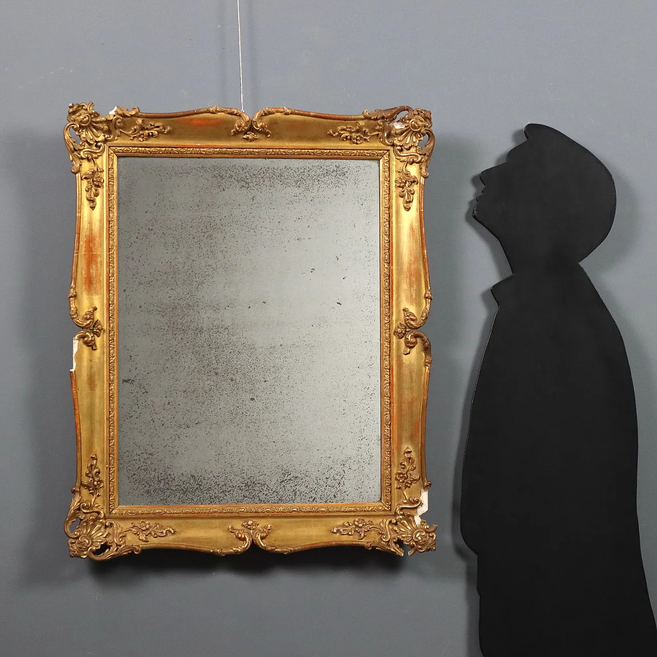 Specchio in legno e pastiglia, metà '800 3