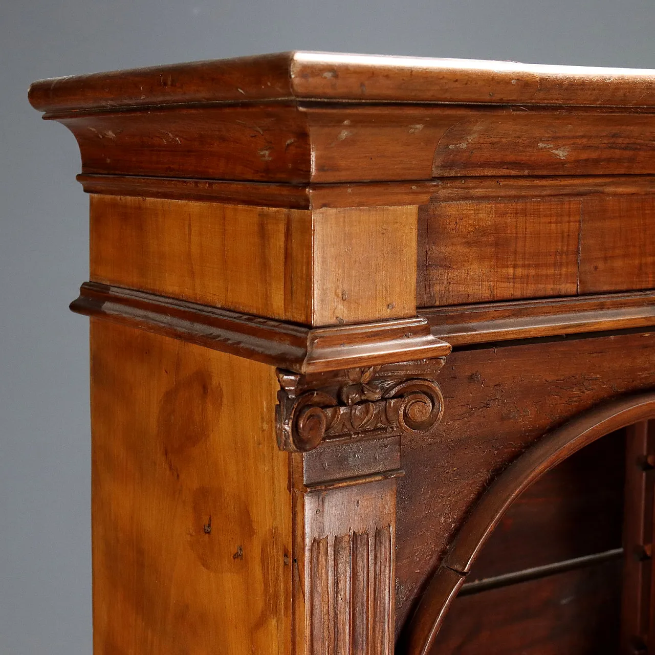Walnut bookcase made from antique woods, late 19th century 6