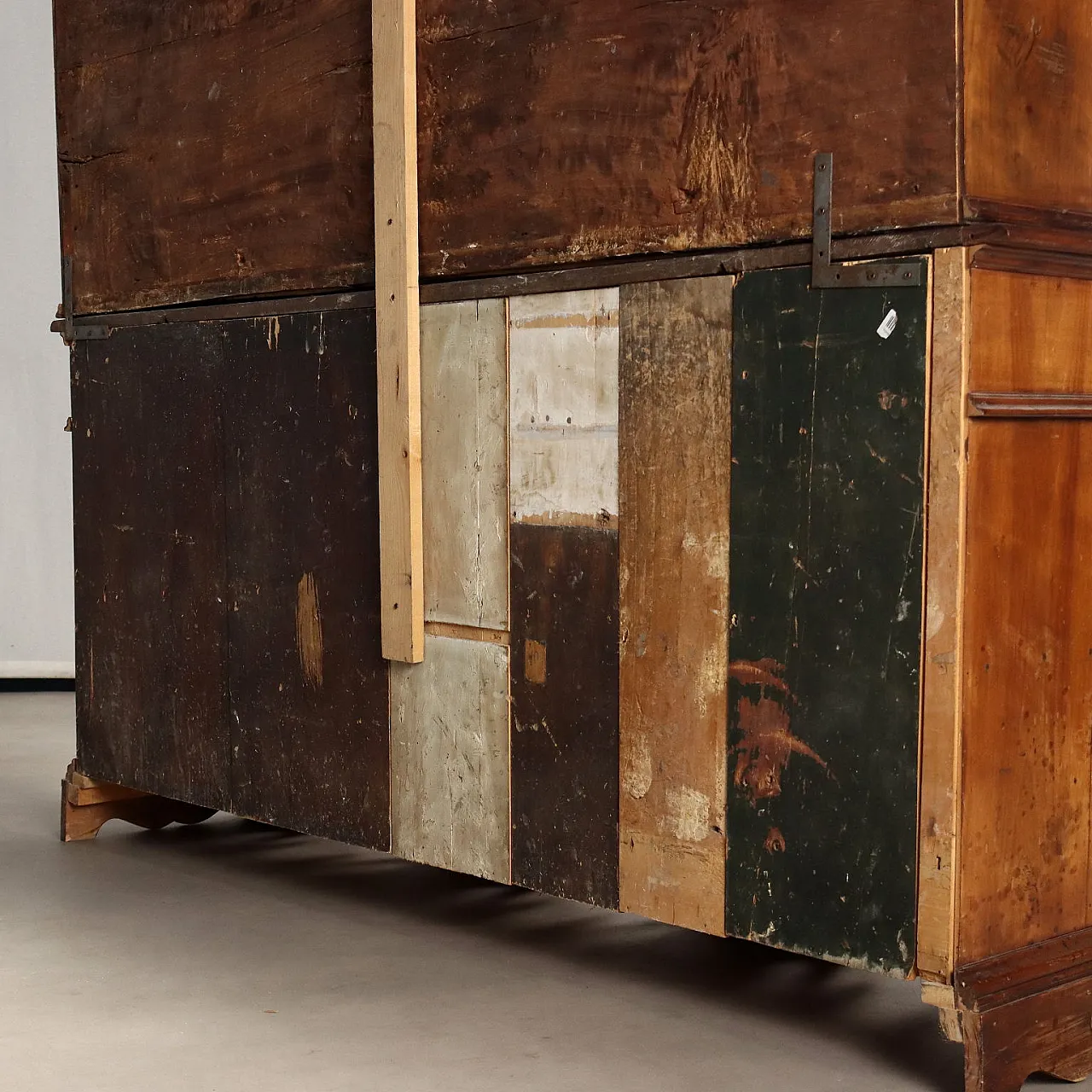 Walnut bookcase made from antique woods, late 19th century 9