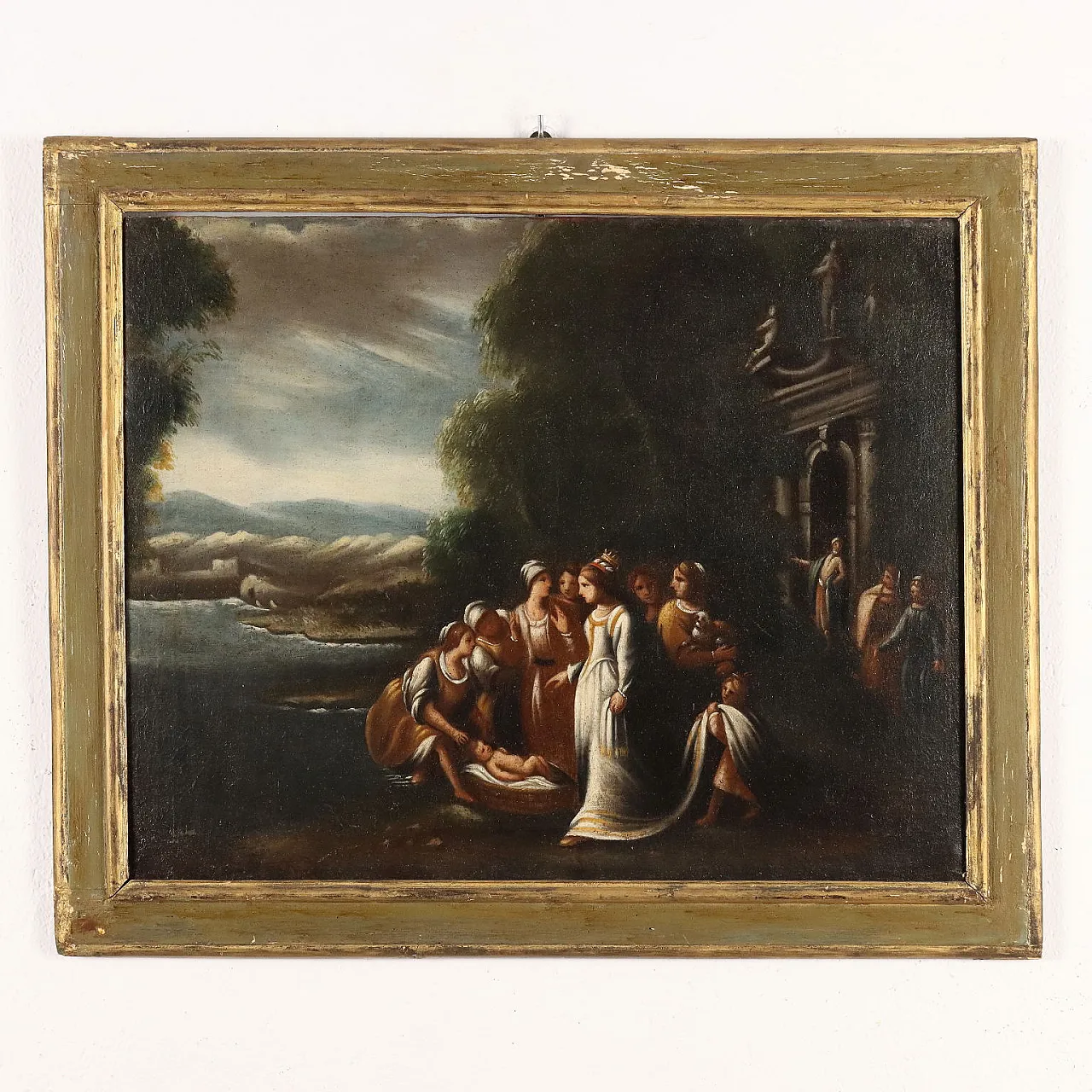 Scena biblica, dipinto ad olio su tela, '800 2