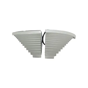 Pair of Egisto corner lamps by Angelo Mangiarotti for Artemide, 1980s