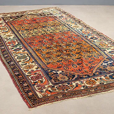 Tappeto Malayer in lana, nodo grosso, realizzato a mano, '900