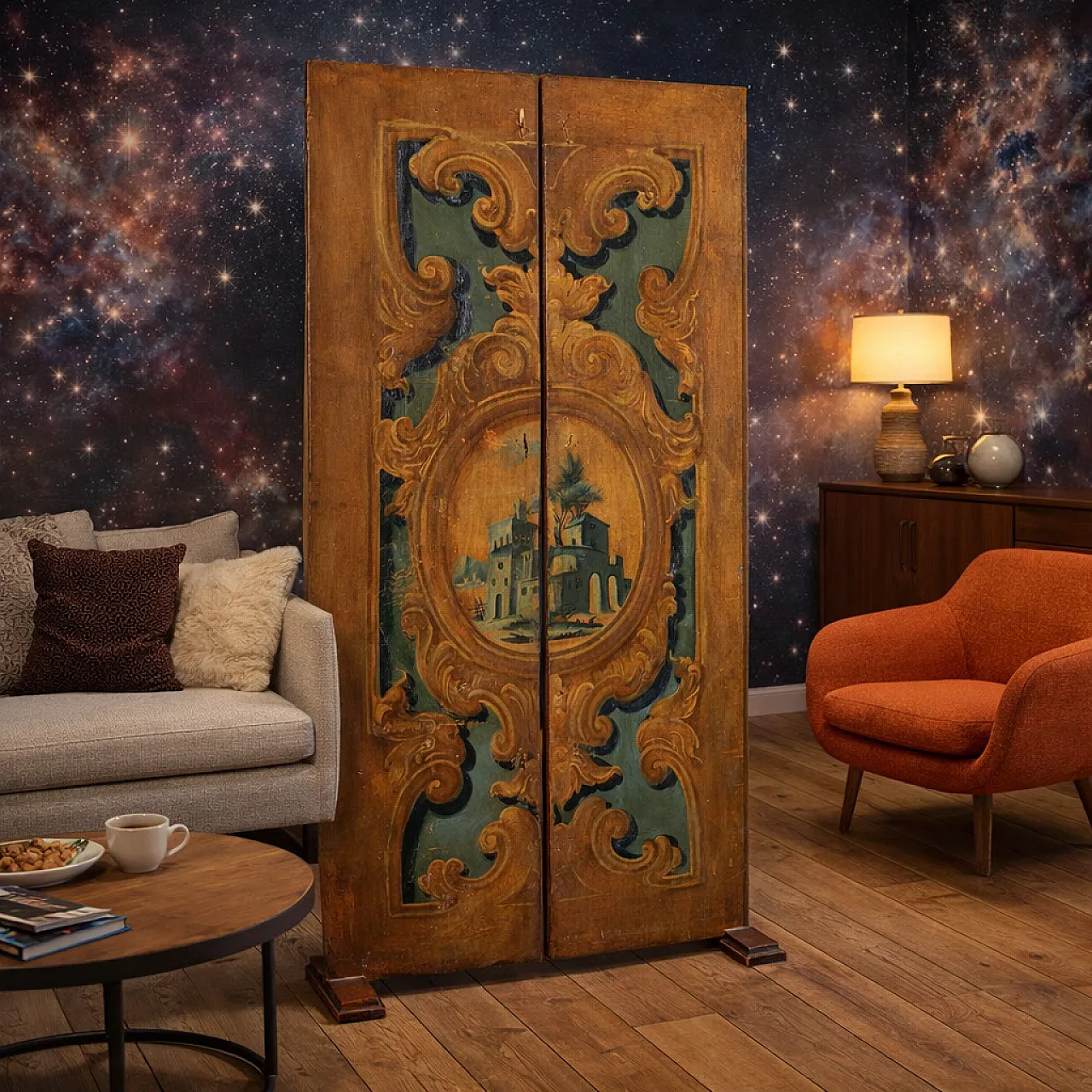 Coppia di porte in legno, primo '700 2