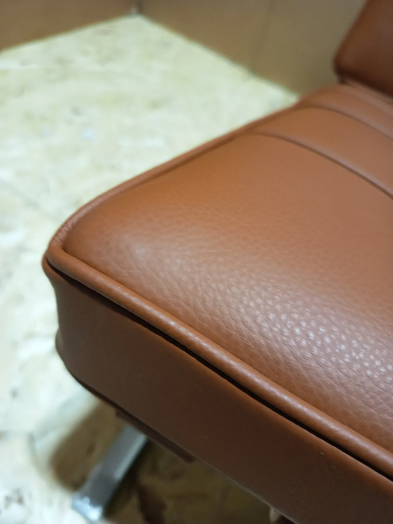 Poltrona Barcellona Relax di Knoll in pelle Volo Cognac, anni 2000 36