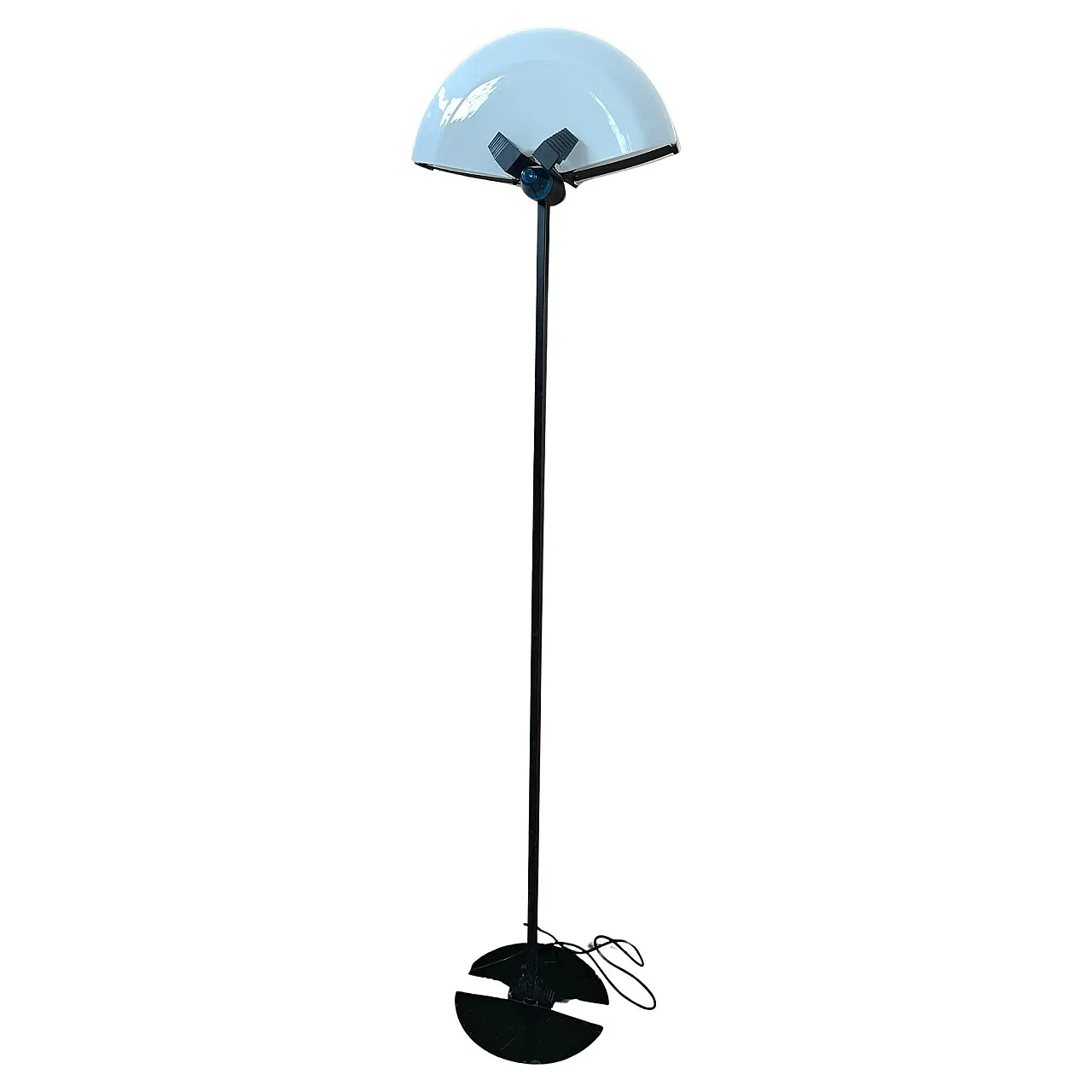 Industrial floor lamp in iron and Murano glass, late 20th century 1