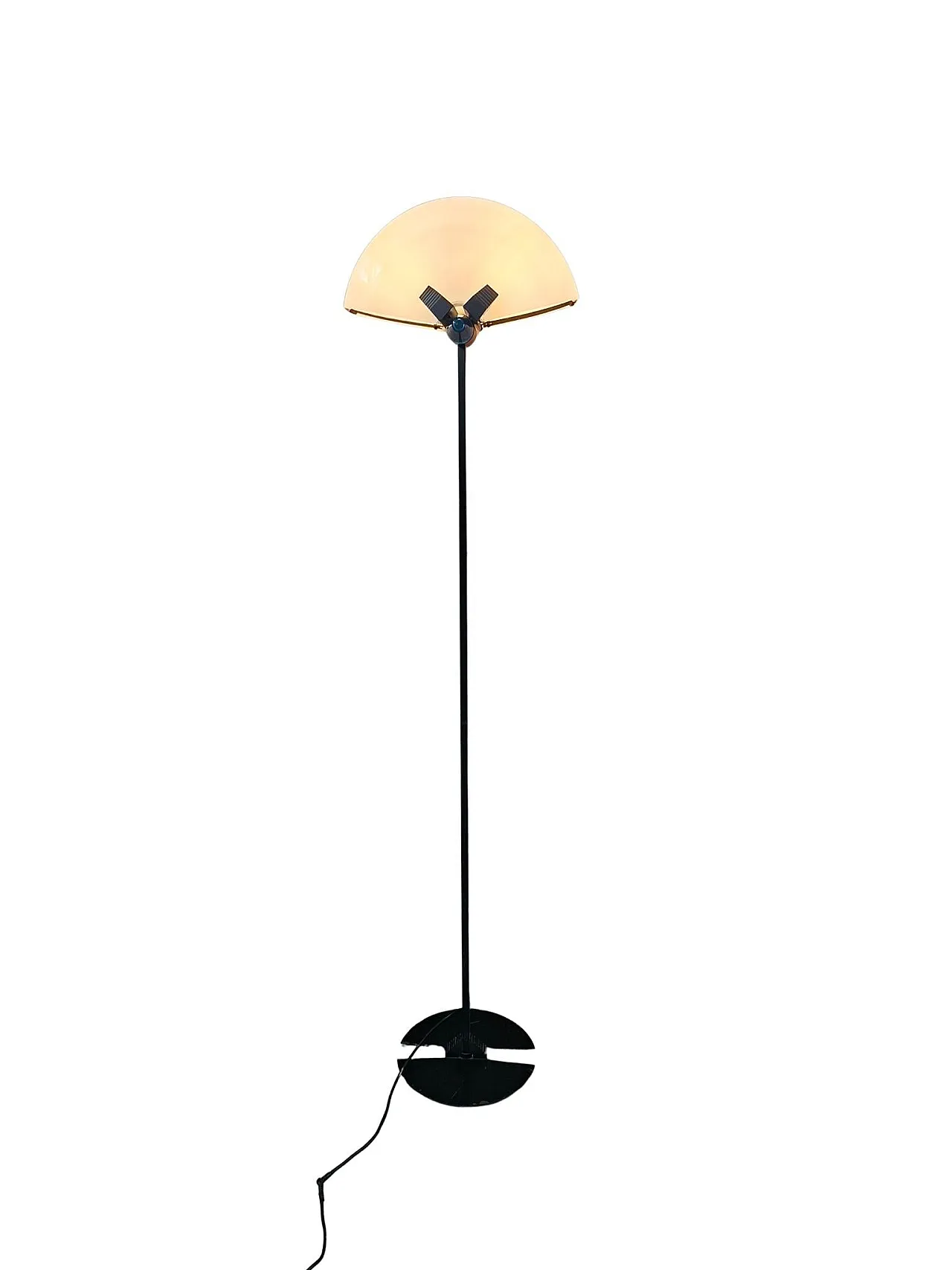 Industrial floor lamp in iron and Murano glass, late 20th century 8