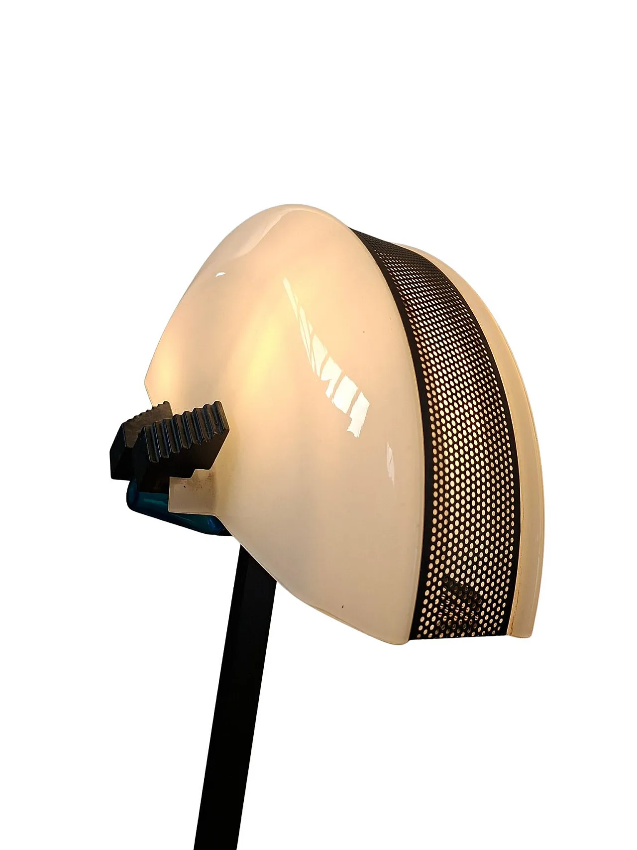 Industrial floor lamp in iron and Murano glass, late 20th century 15