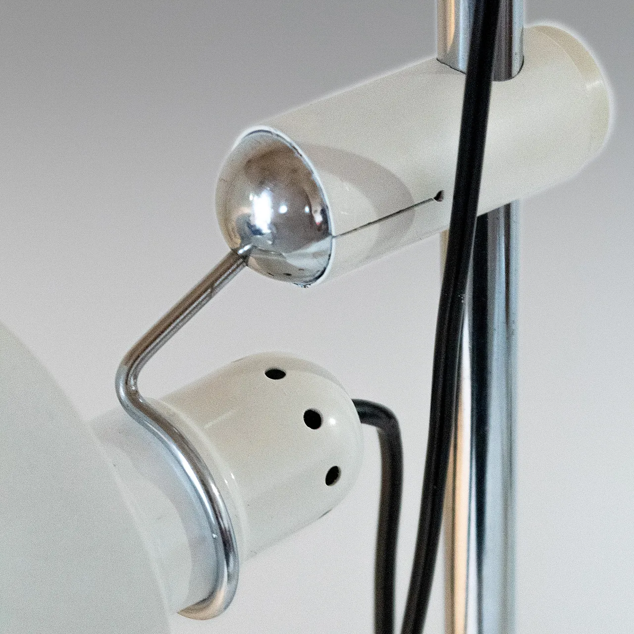 Chromed steel floor lamp by Martinelli Luce, 70s 16