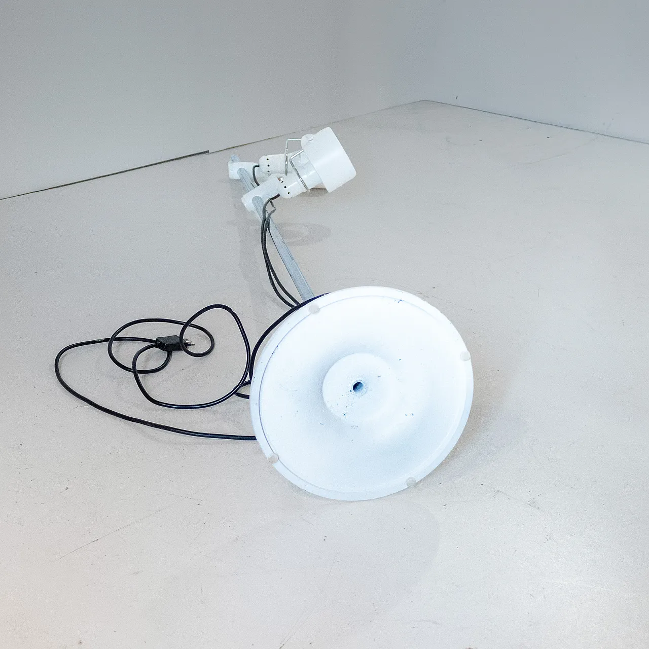 Chromed steel floor lamp by Martinelli Luce, 70s 19