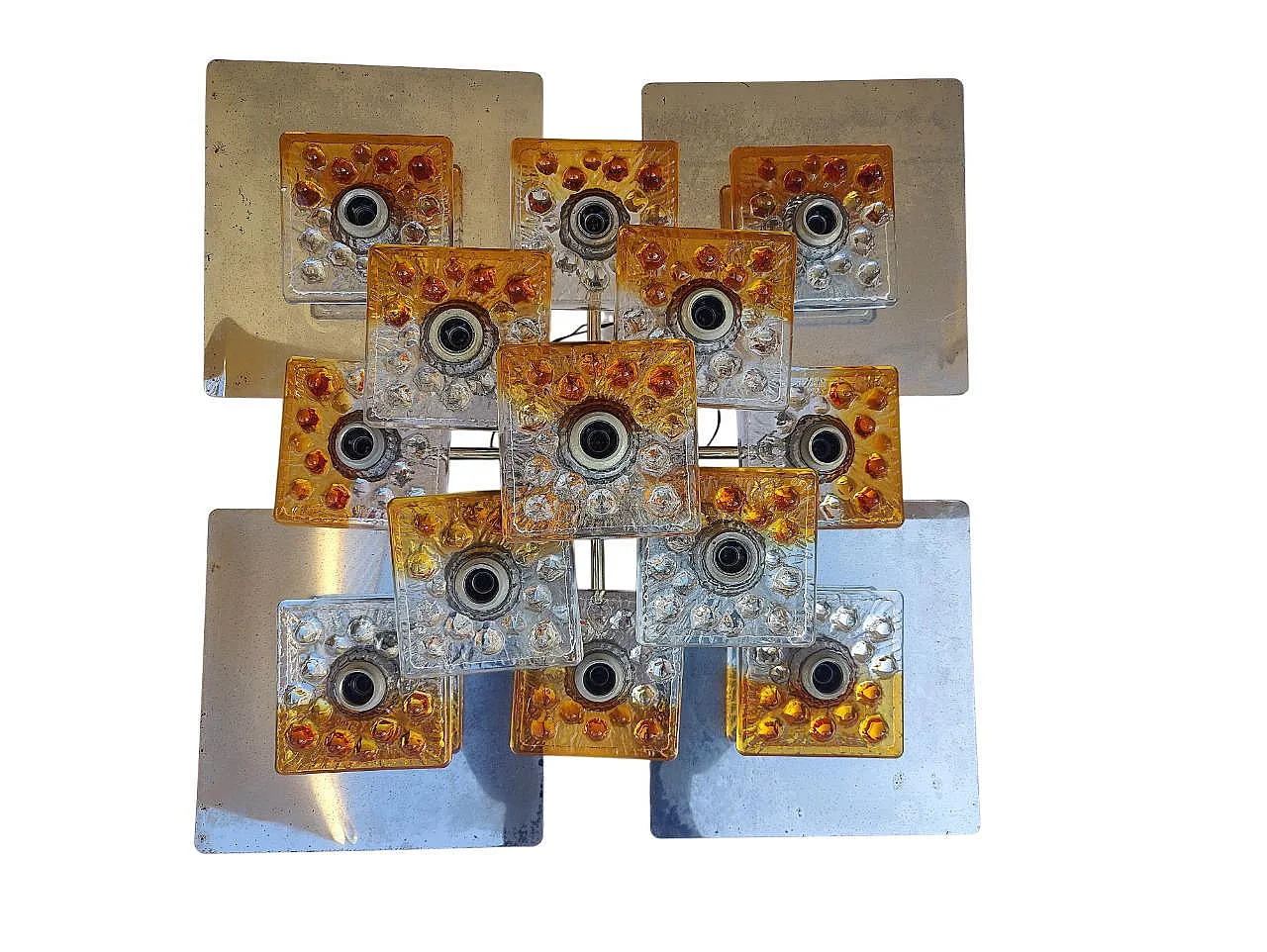 Pair of chandeliers by Toni Zuccheri for Mazzega, 1970 4