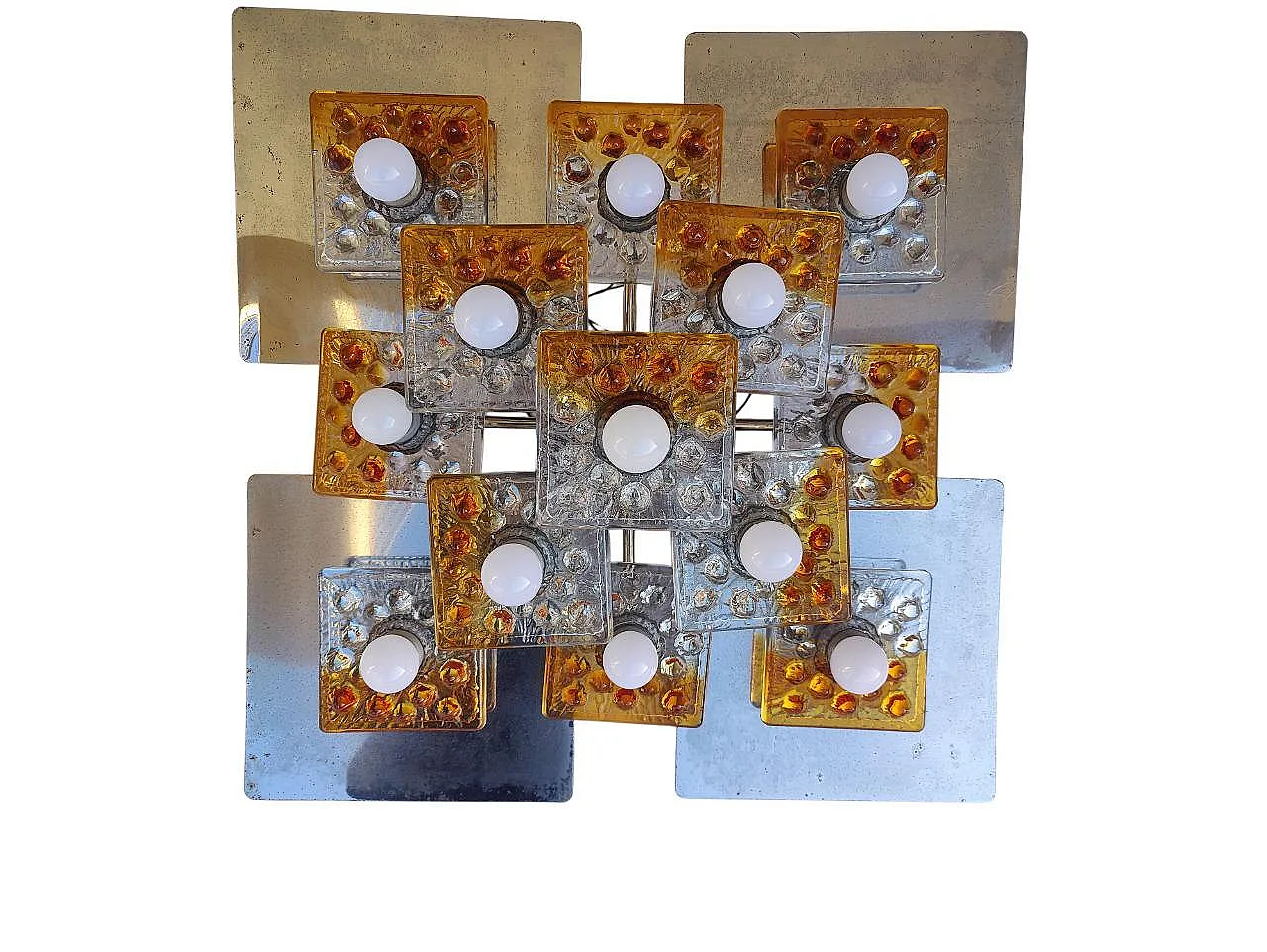 Pair of chandeliers by Toni Zuccheri for Mazzega, 1970 9