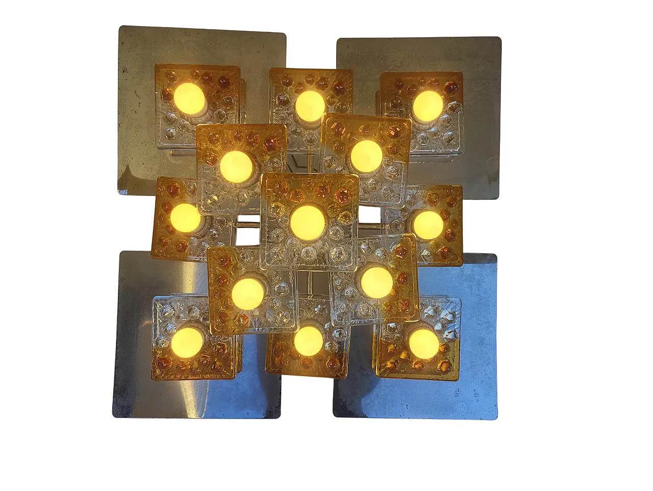 Pair of chandeliers by Toni Zuccheri for Mazzega, 1970 12