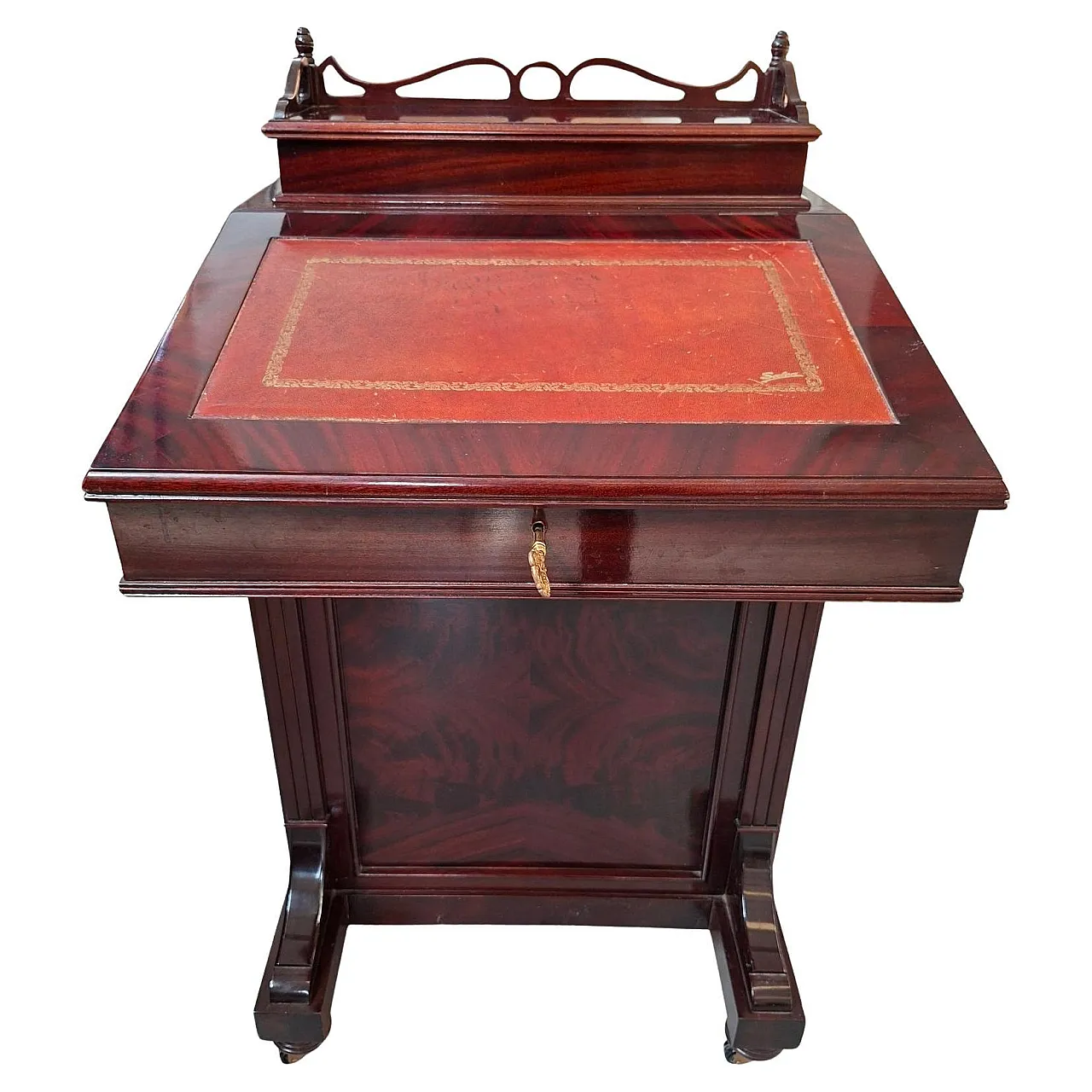 Davenport mahogany writing desk, 1980s 1
