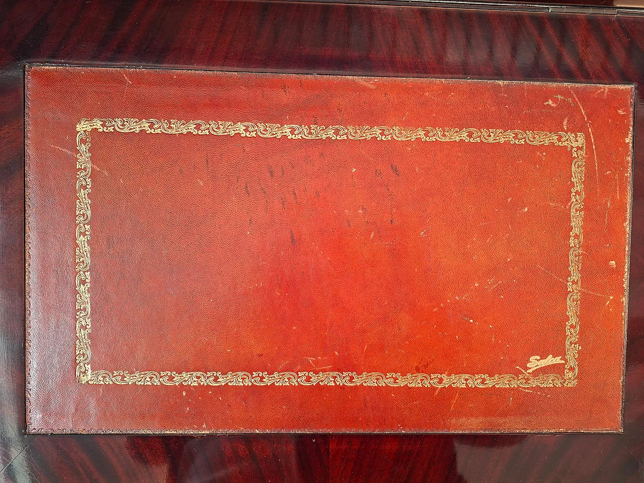 Davenport mahogany writing desk, 1980s 2