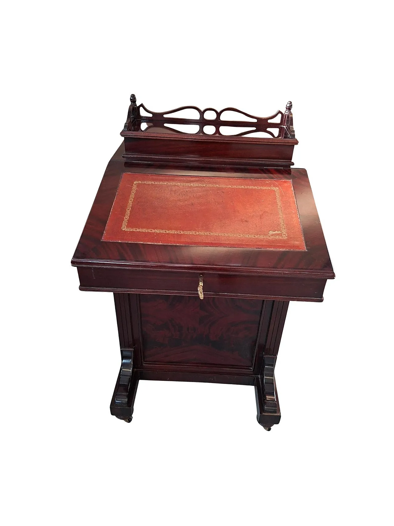 Davenport mahogany writing desk, 1980s 16